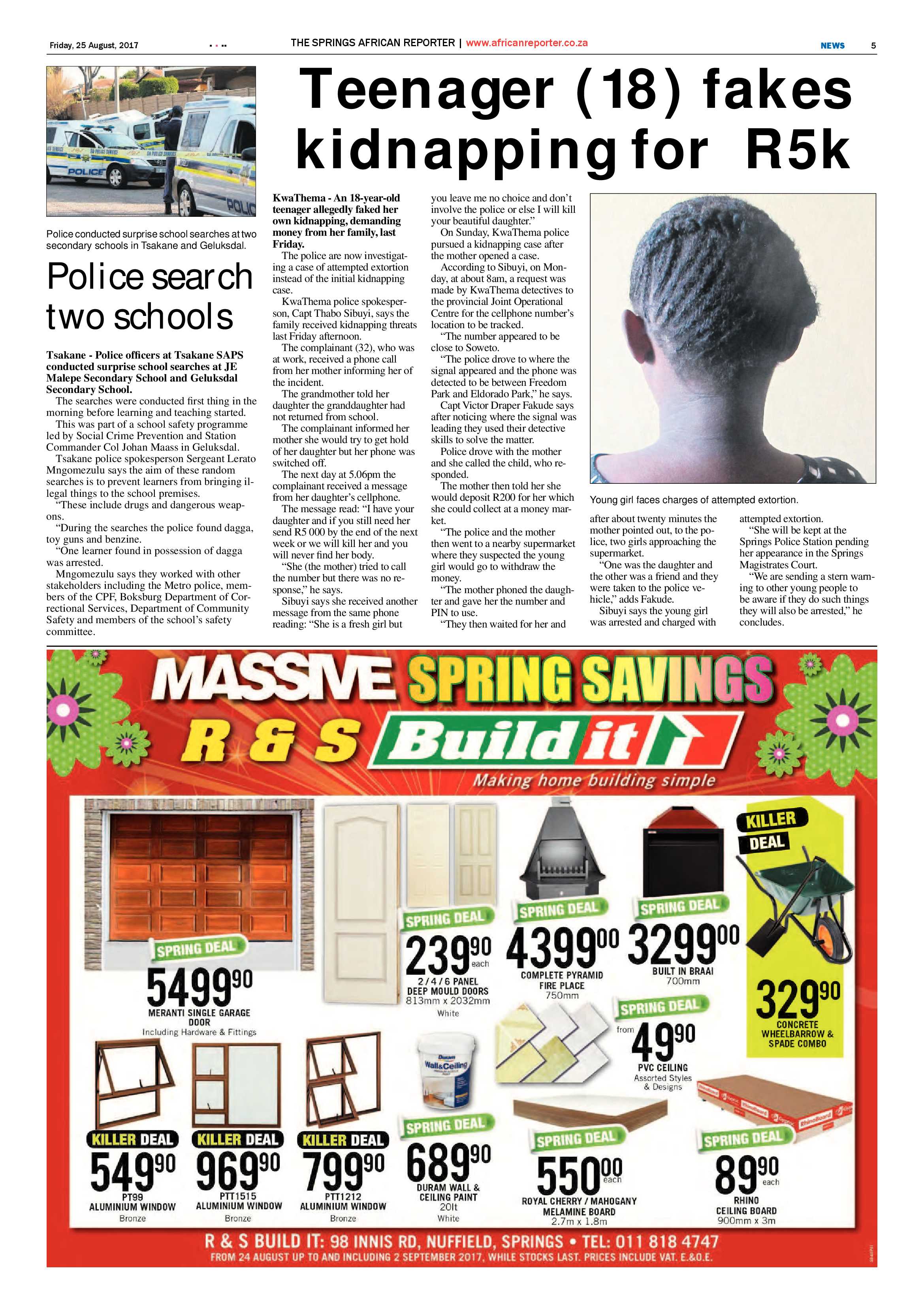 African Reporter 25 August 2017 page 5