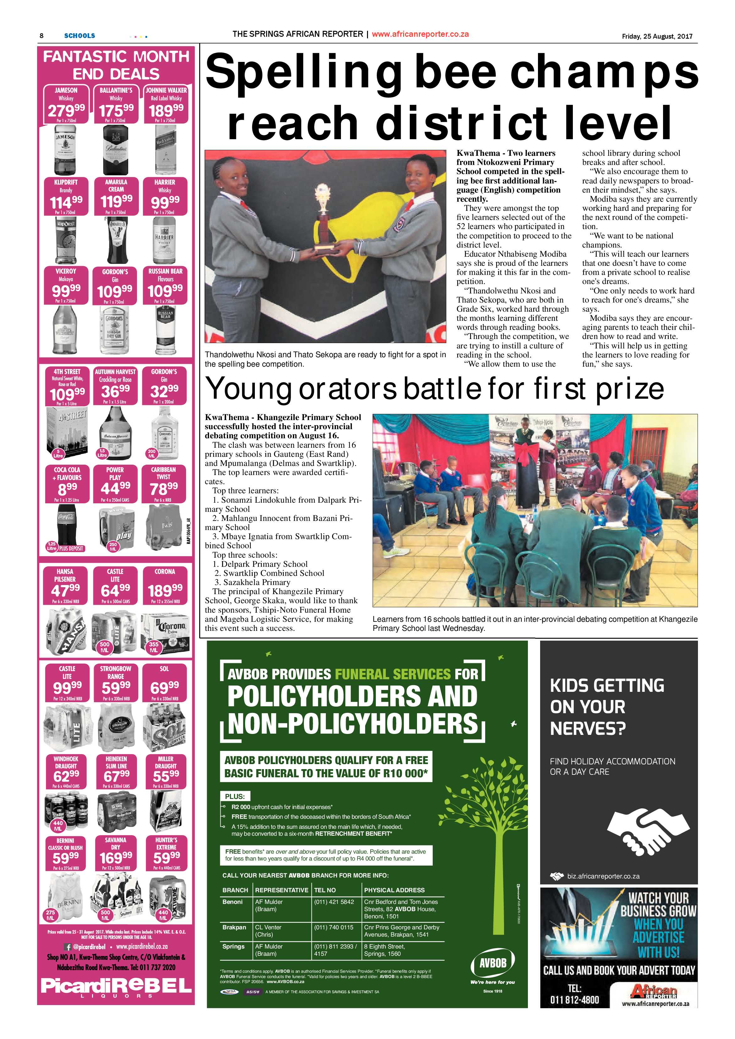 African Reporter 25 August 2017 page 8