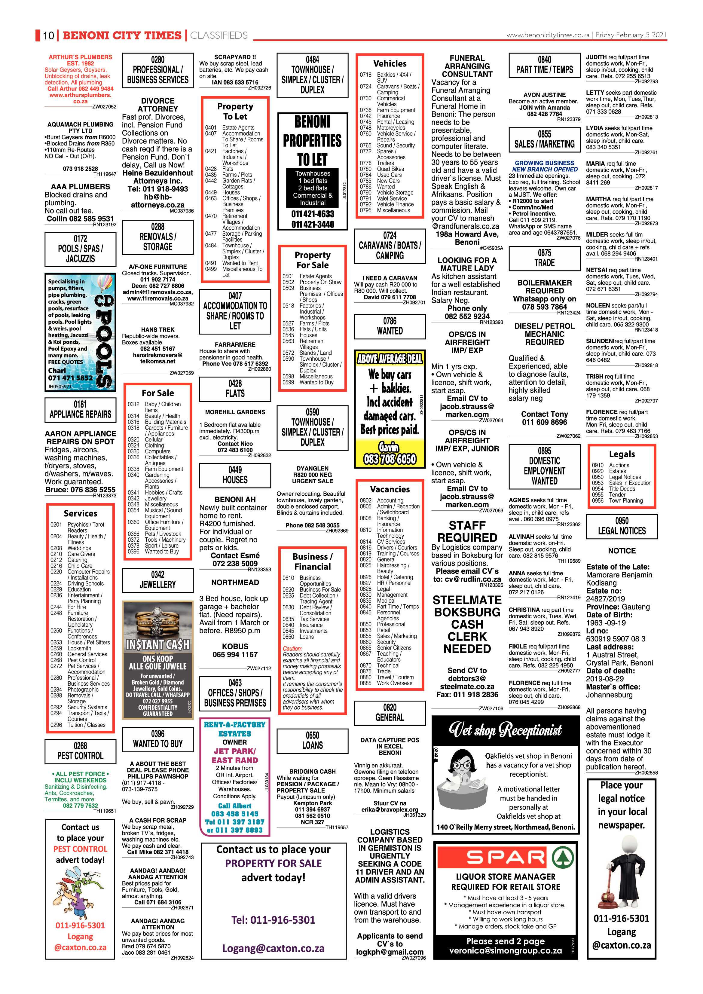 Benoni City 04 February 2021 page 10