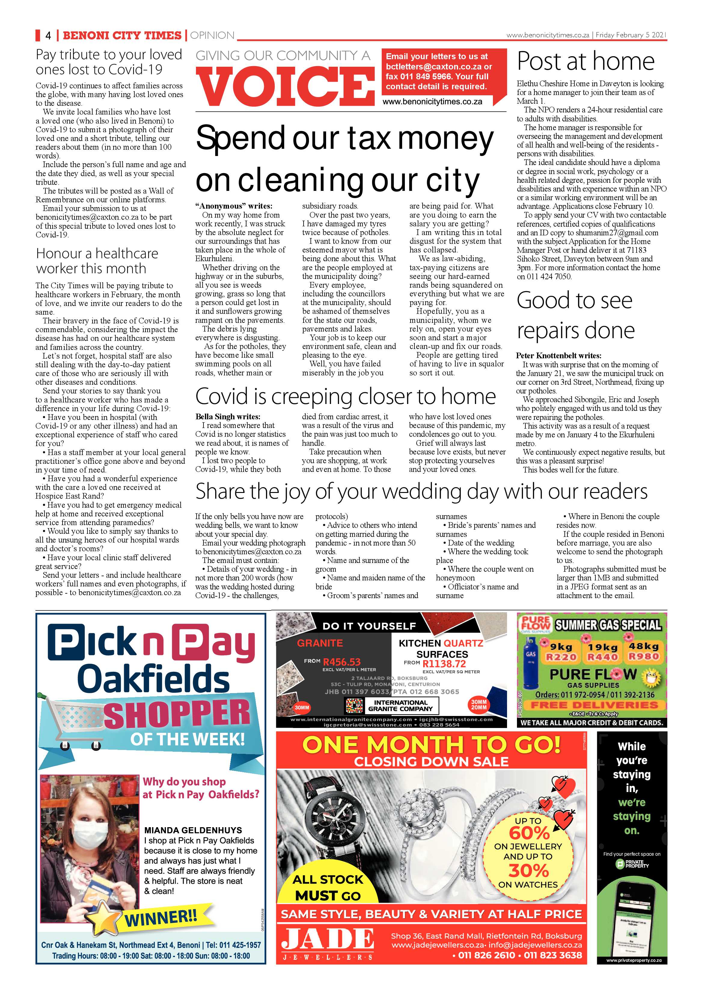 Benoni City 04 February 2021 page 4