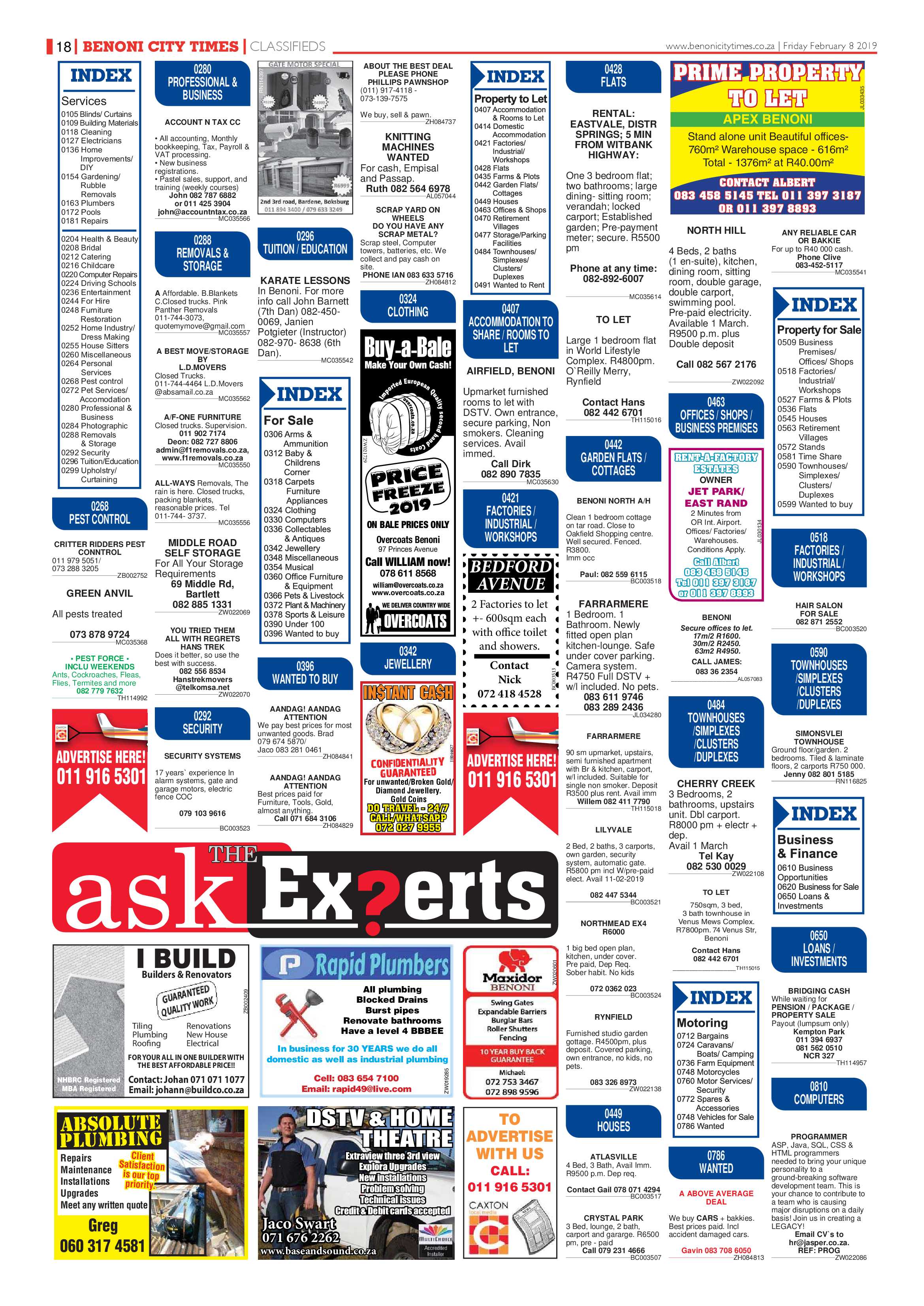 Benoni City News 07 February 2019 page 18