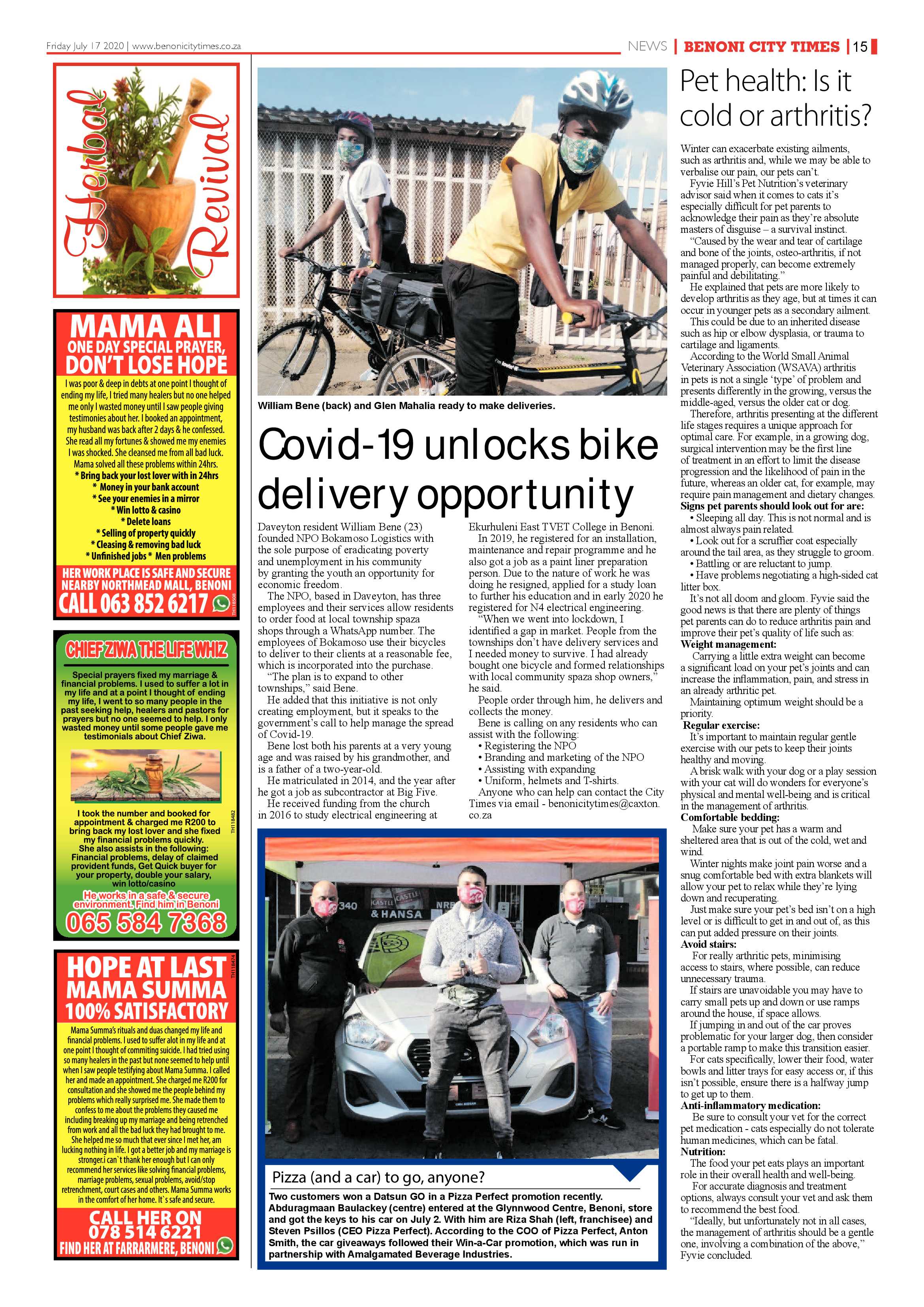 Benoni City News 16 July 2020 page 15