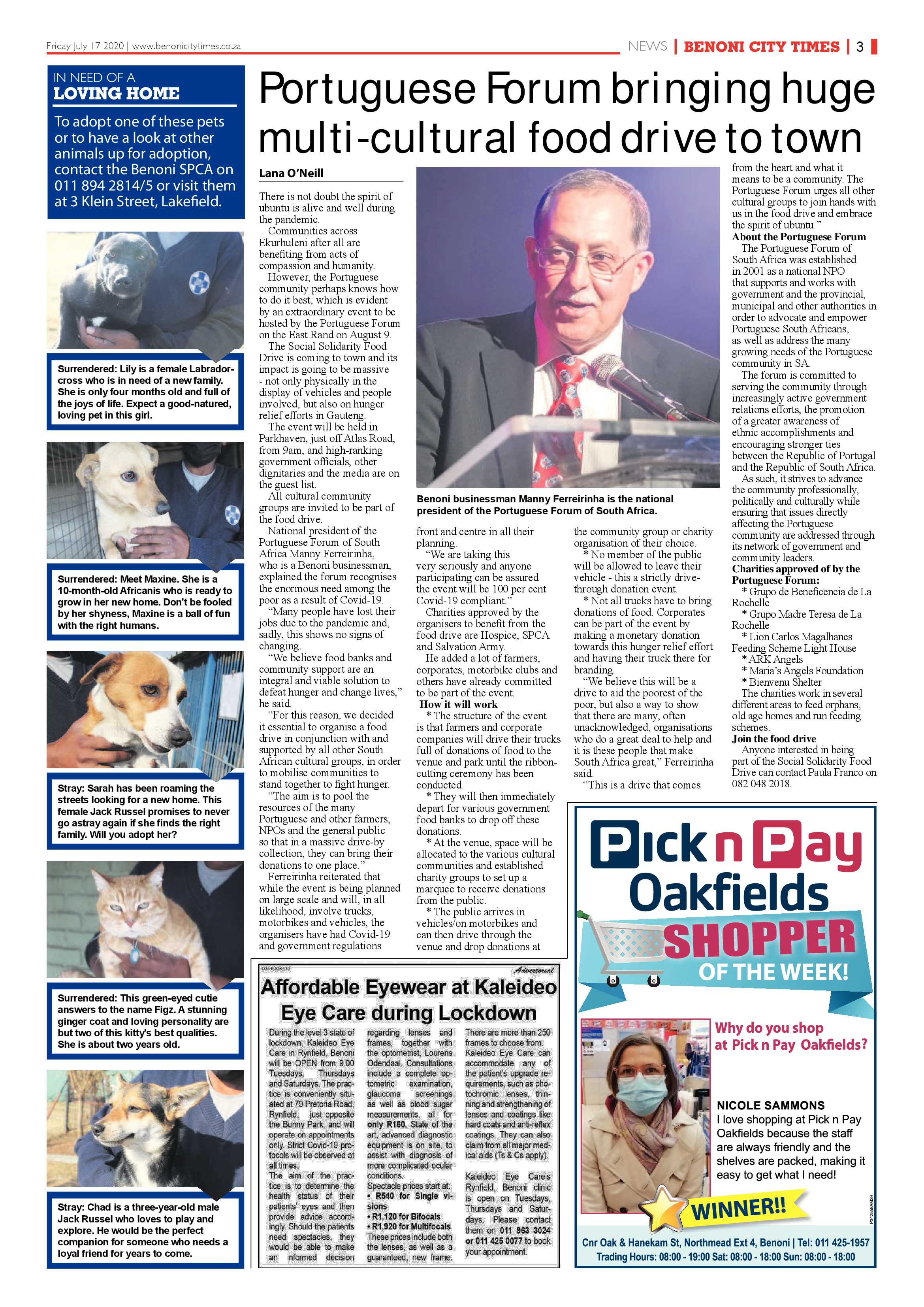 Benoni City News 16 July 2020 page 3
