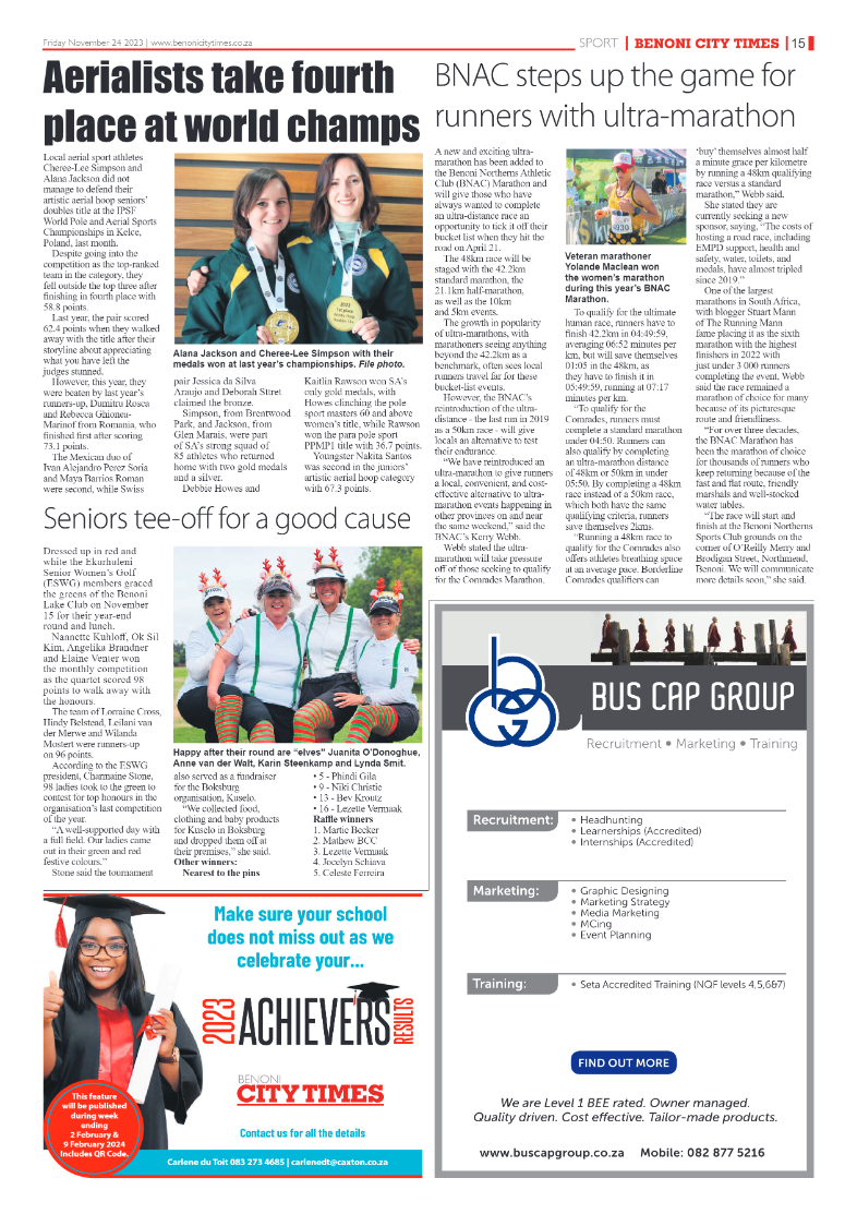 Benoni City Times 24 November 2023 page 15