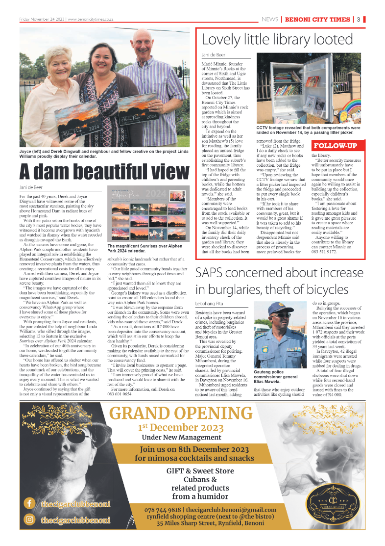 Benoni City Times 24 November 2023 page 3
