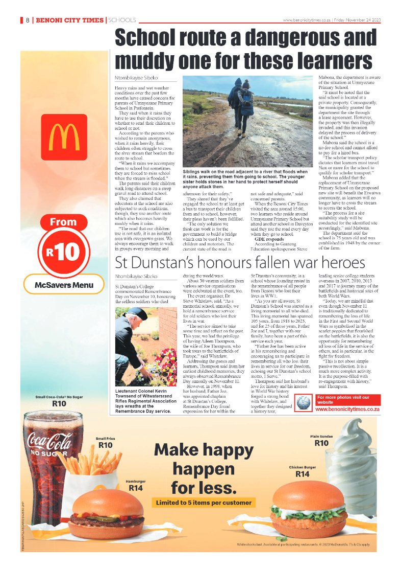 Benoni City Times 24 November 2023 page 8