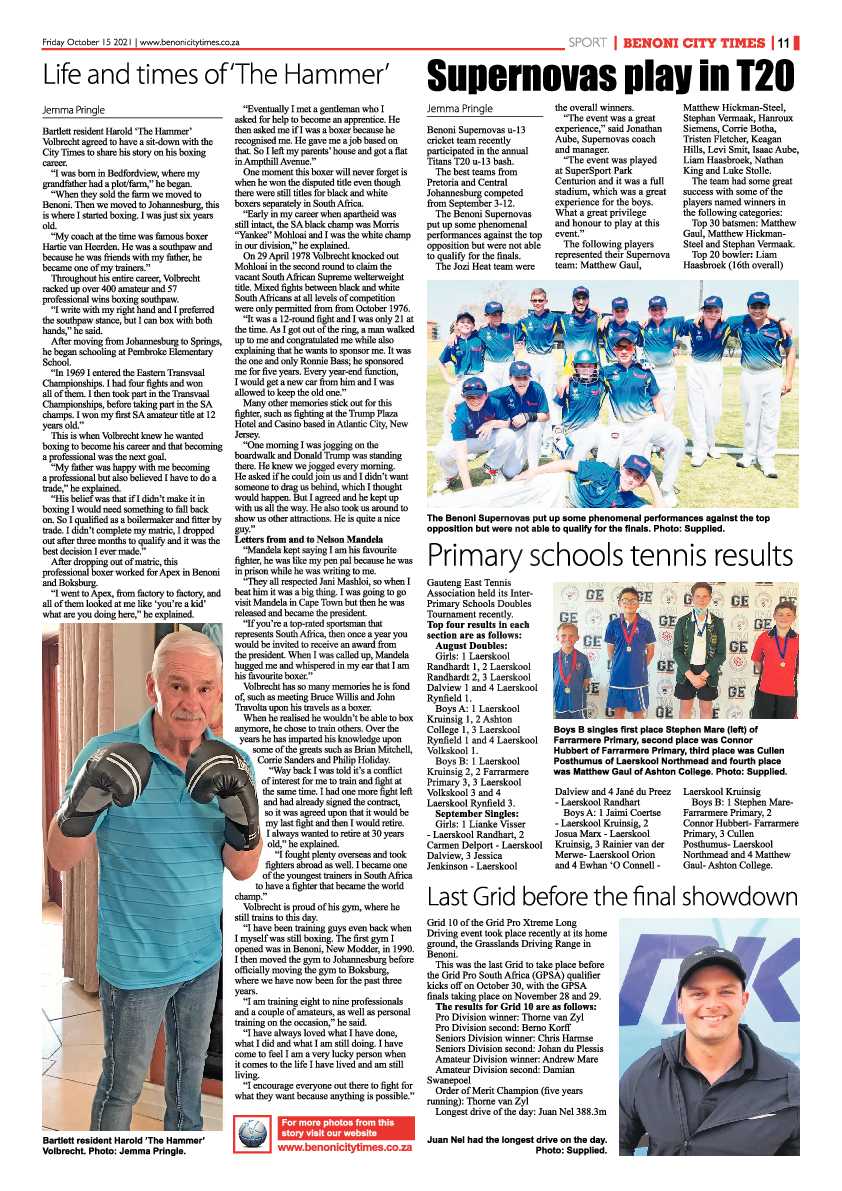 Benoni City Times15 October 2021 page 11