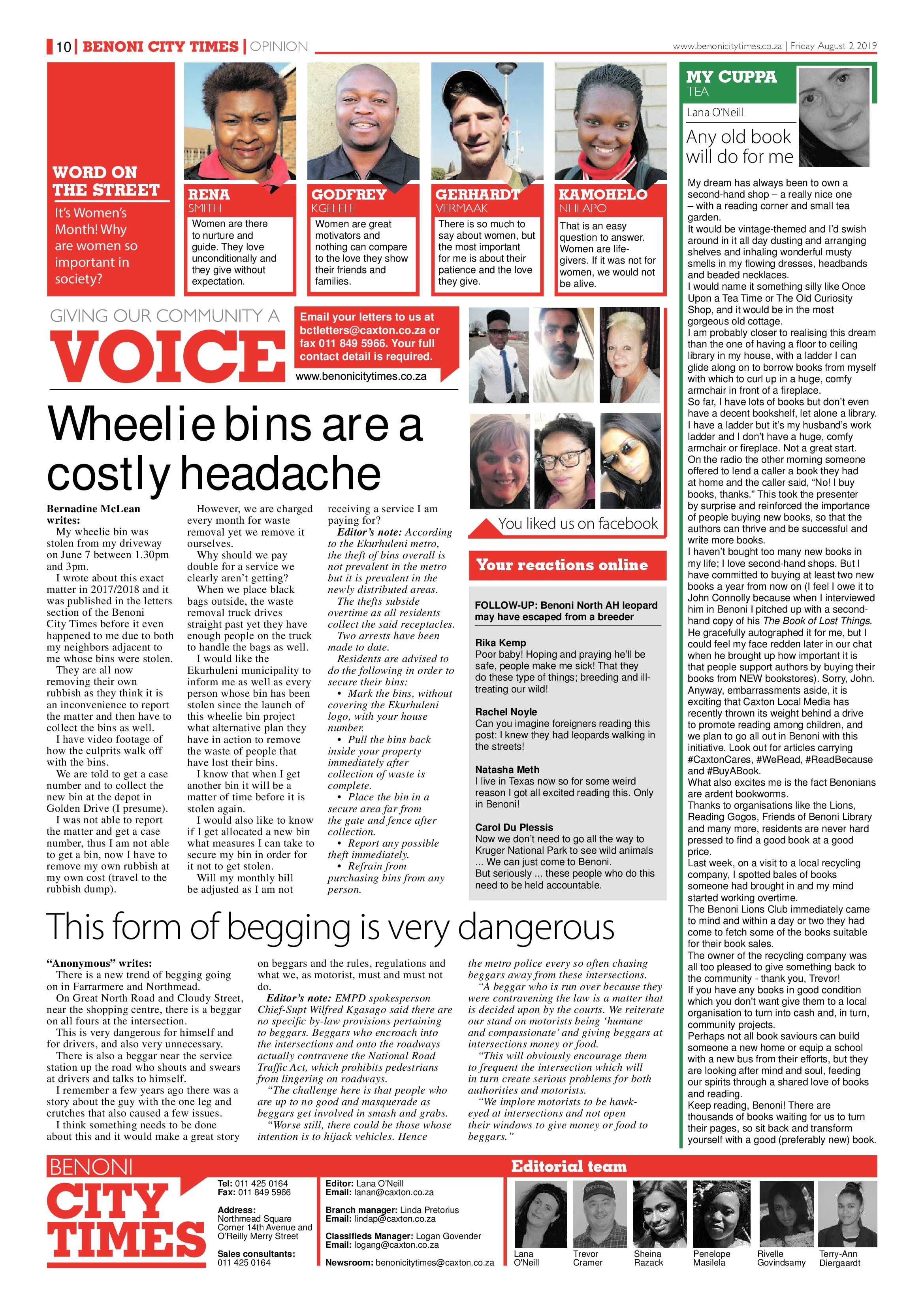 Benoni City Times 01 August 2019 page 10
