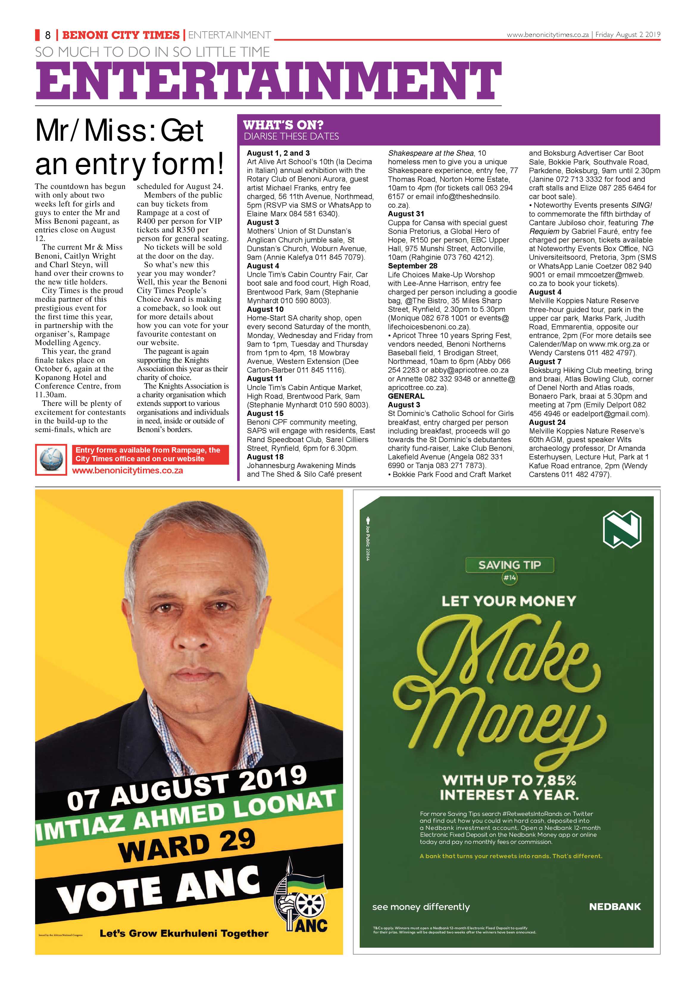 Benoni City Times 01 August 2019 page 8