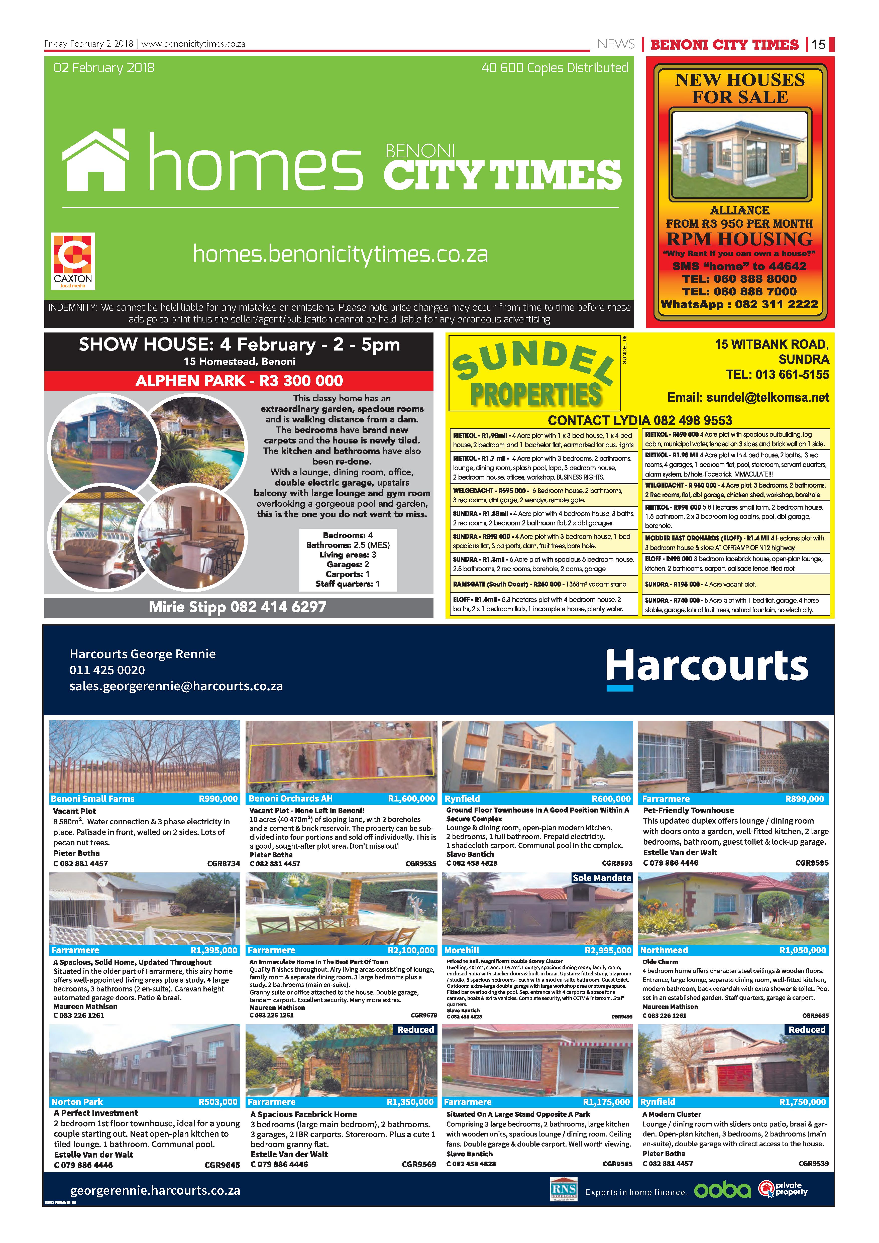 Benoni City Times 01 February 2018 page 15