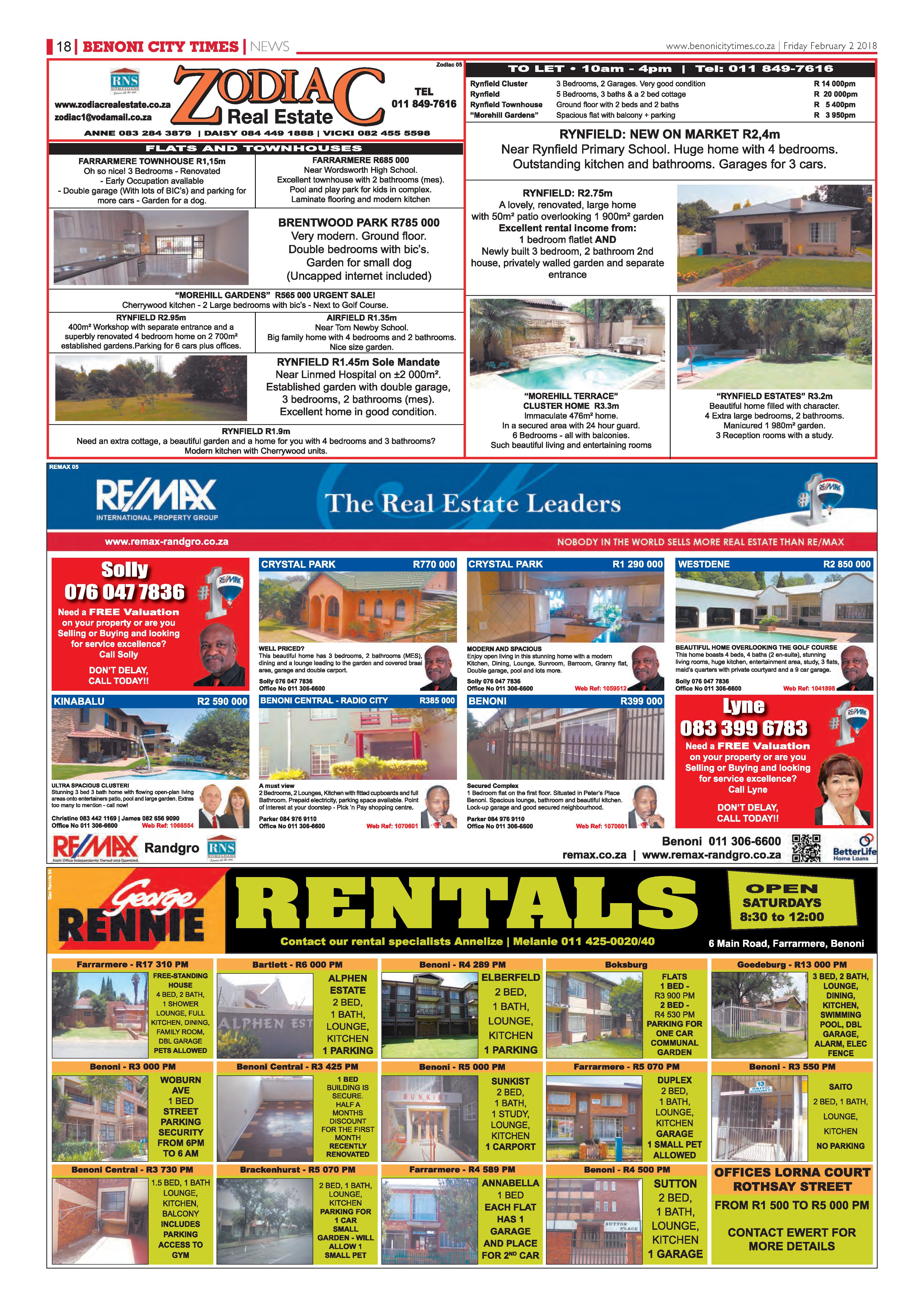 Benoni City Times 01 February 2018 page 18