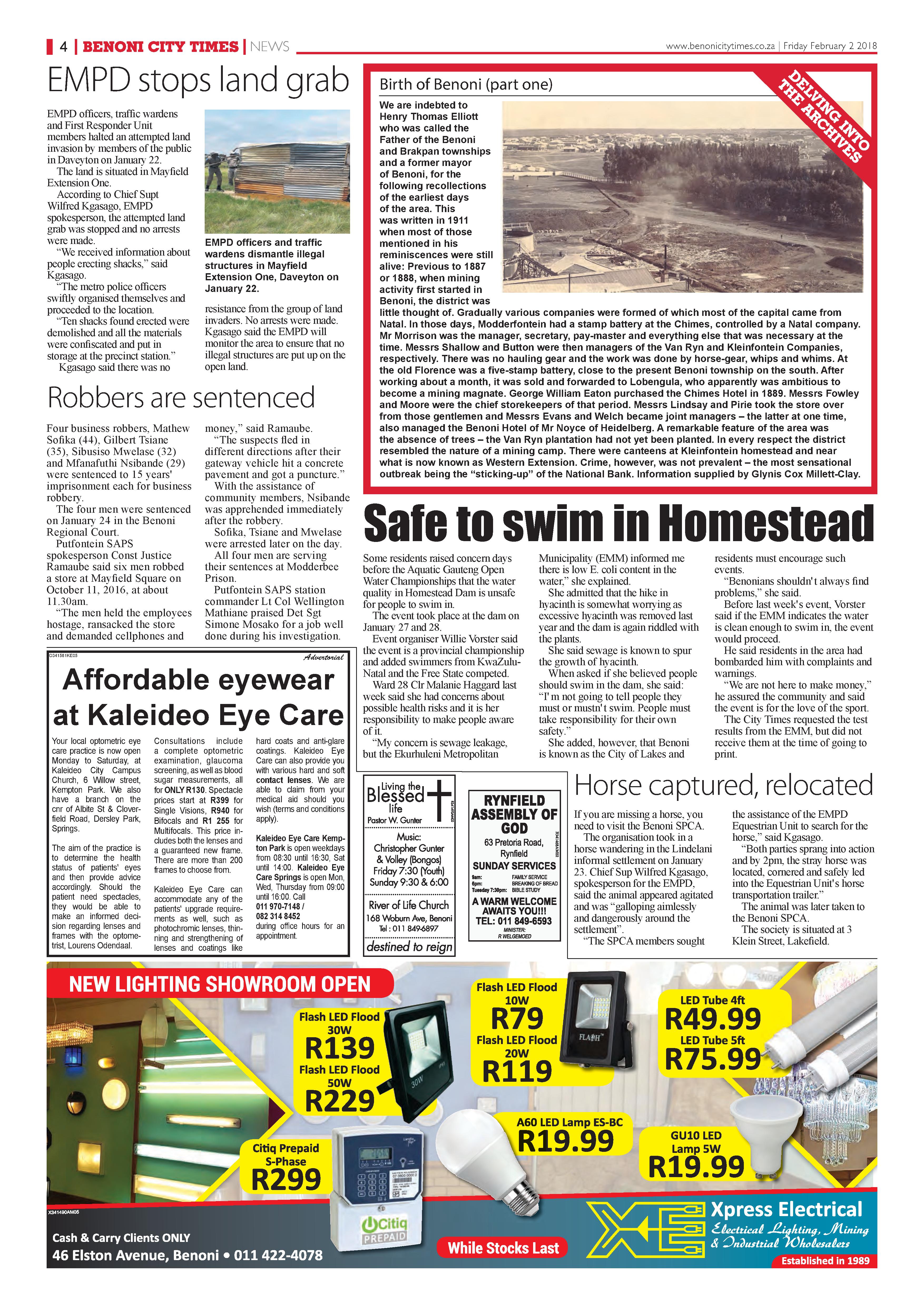 Benoni City Times 01 February 2018 page 4