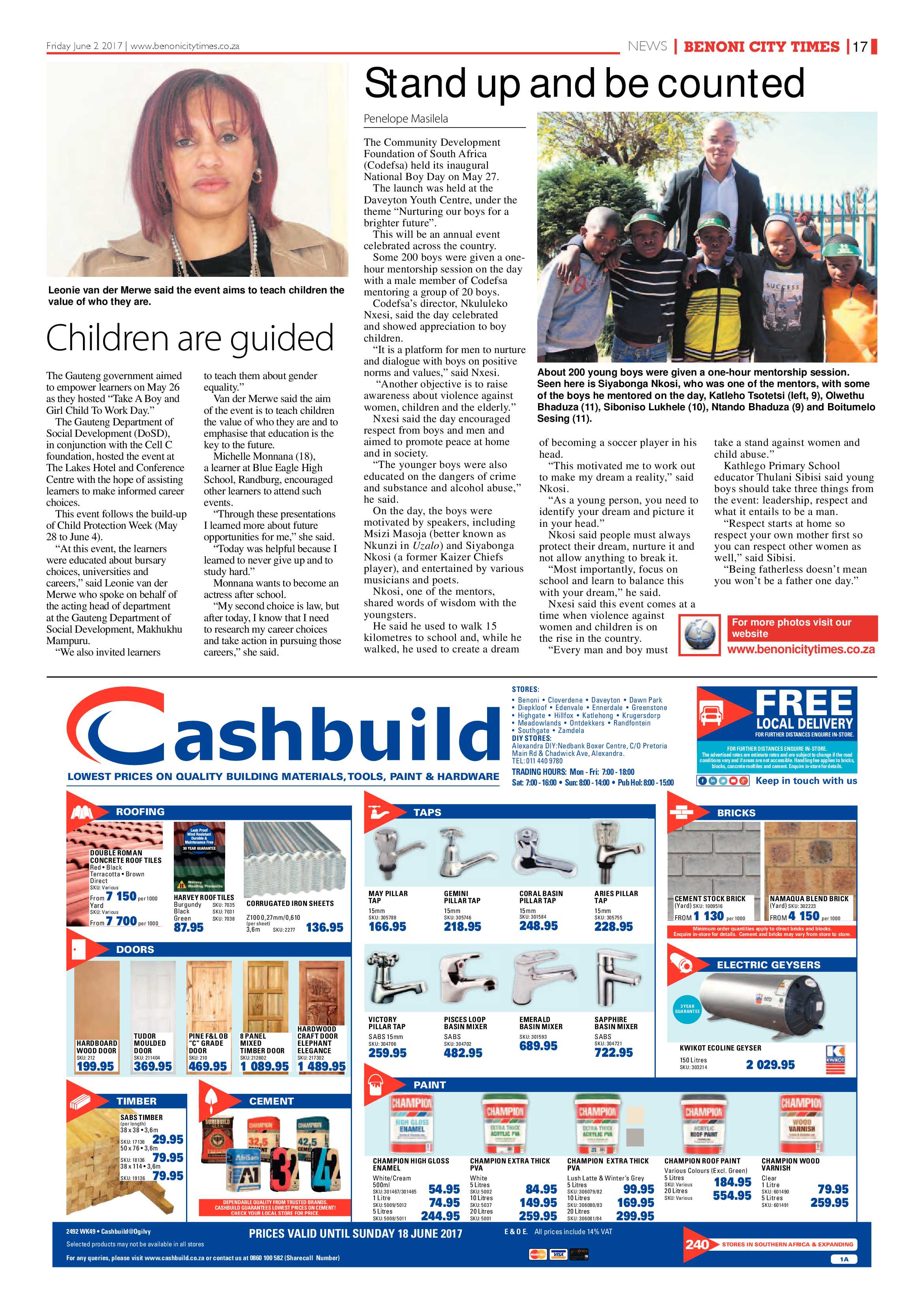 Benoni City Times 01 June 2017 page 17
