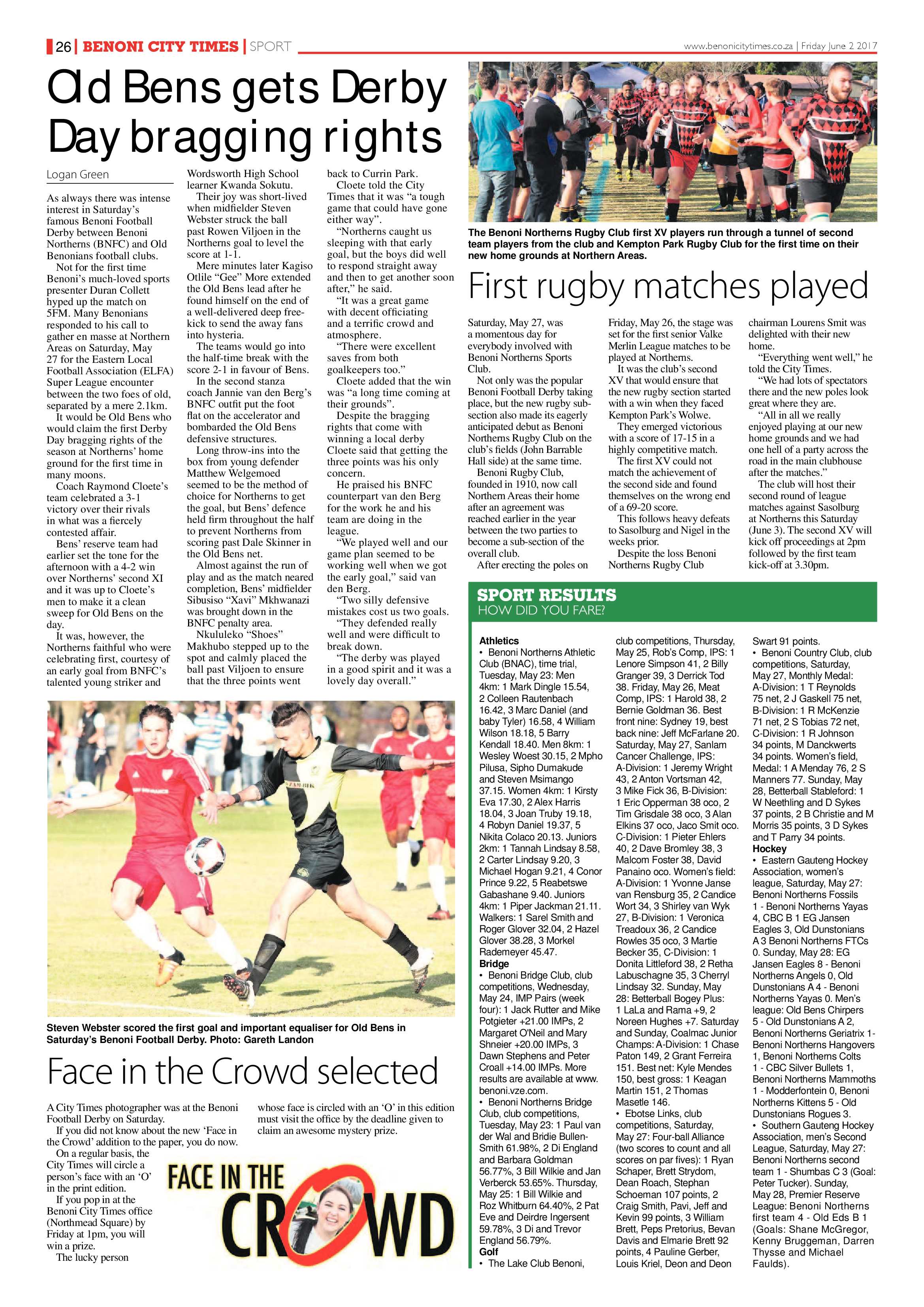 Benoni City Times 01 June 2017 page 26