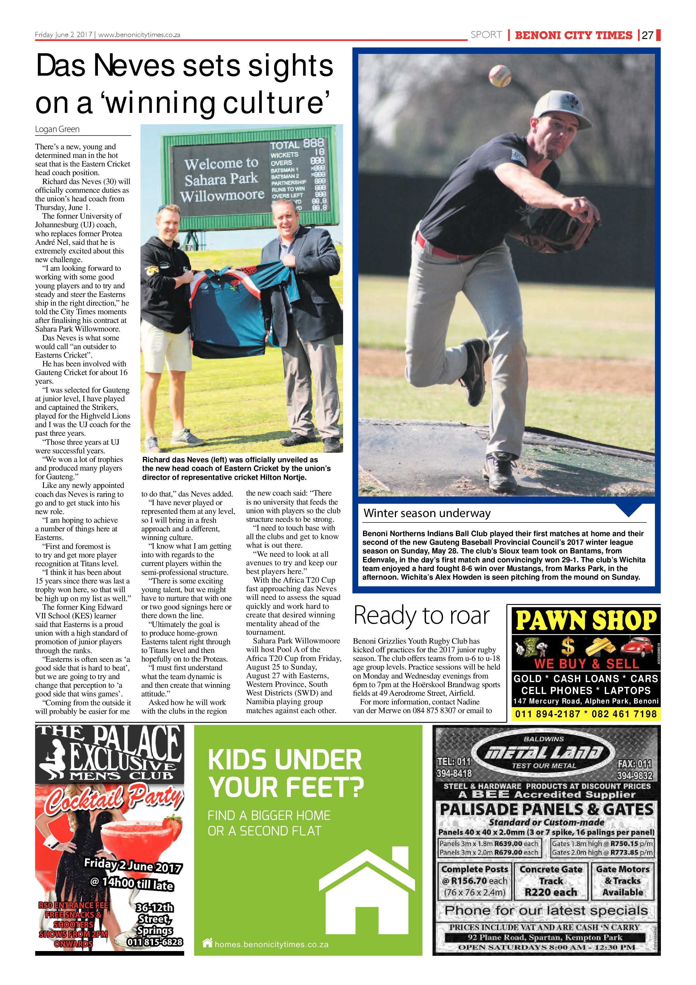 Benoni City Times 01 June 2017 page 27