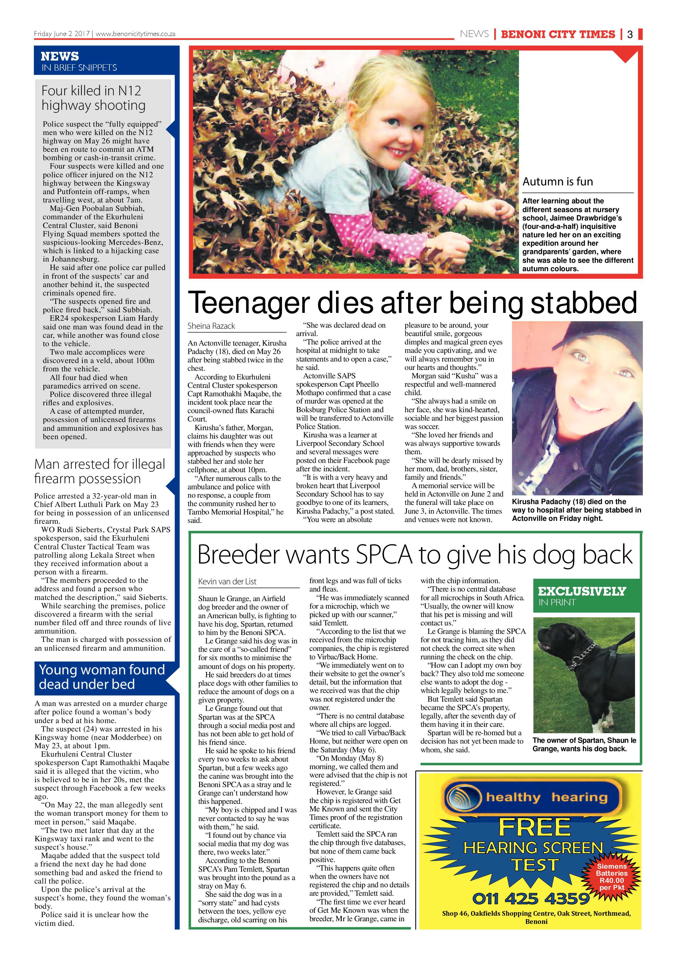 Benoni City Times 01 June 2017 page 3