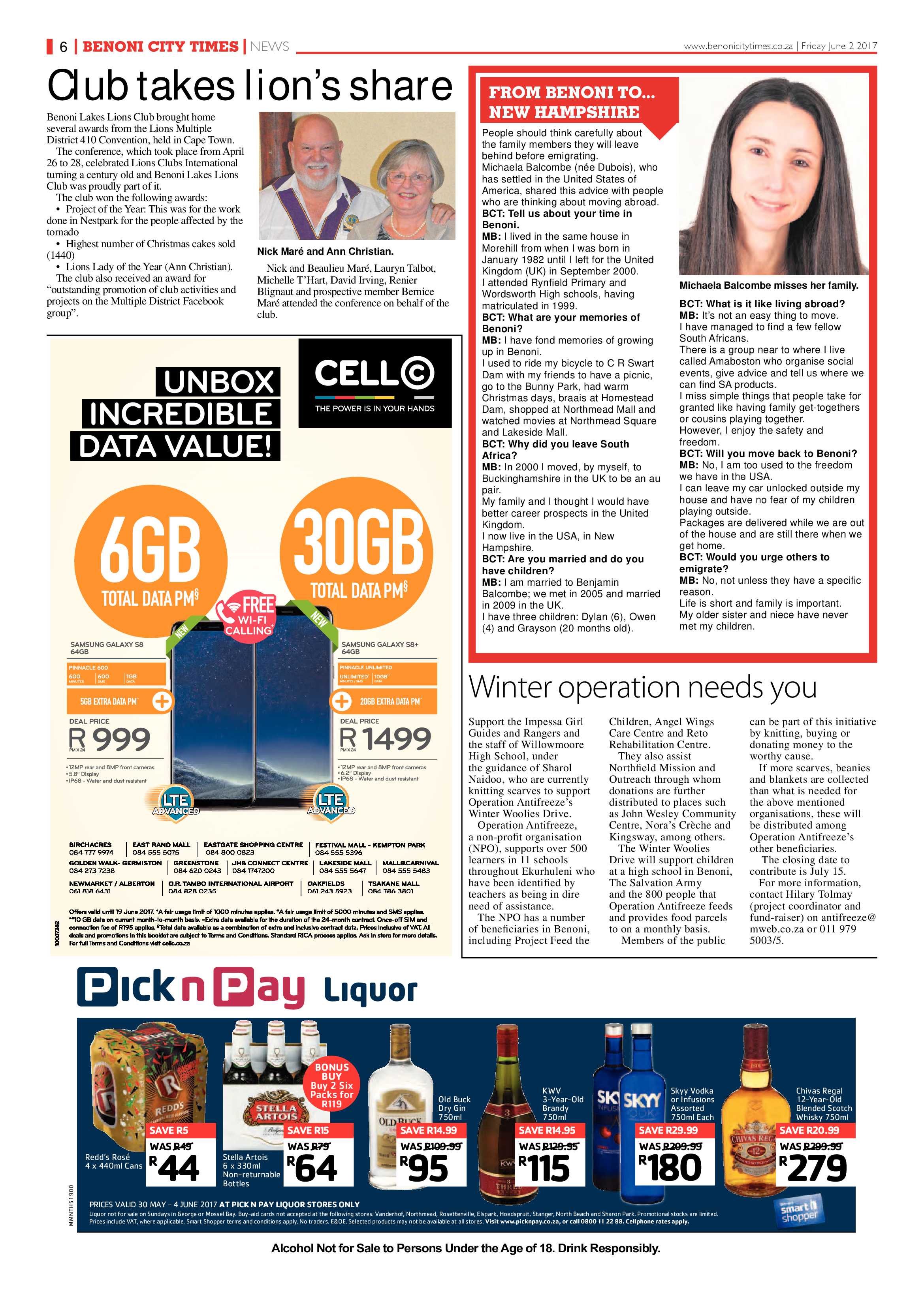 Benoni City Times 01 June 2017 page 6