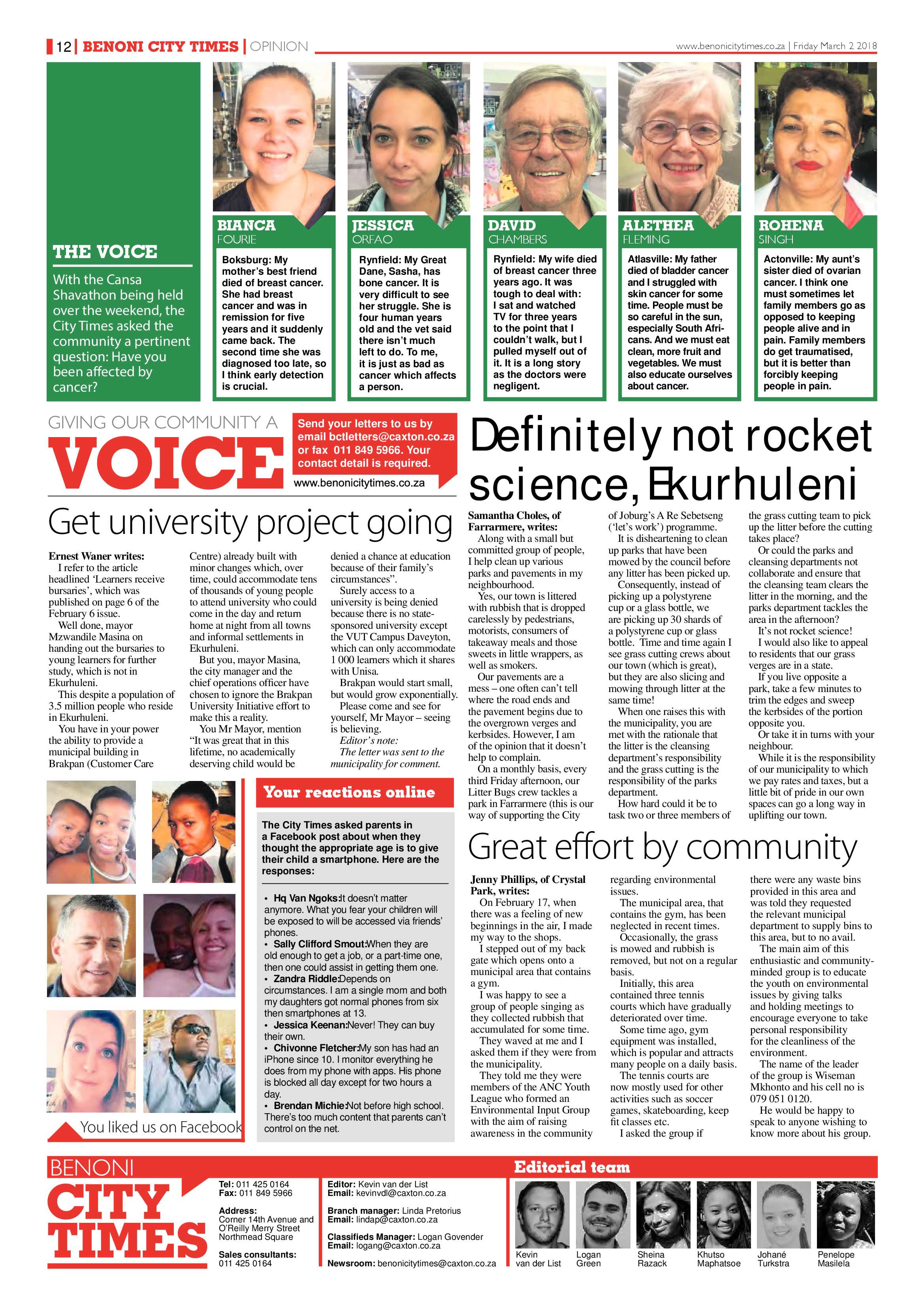 Benoni City Times 01 March 2018 page 12