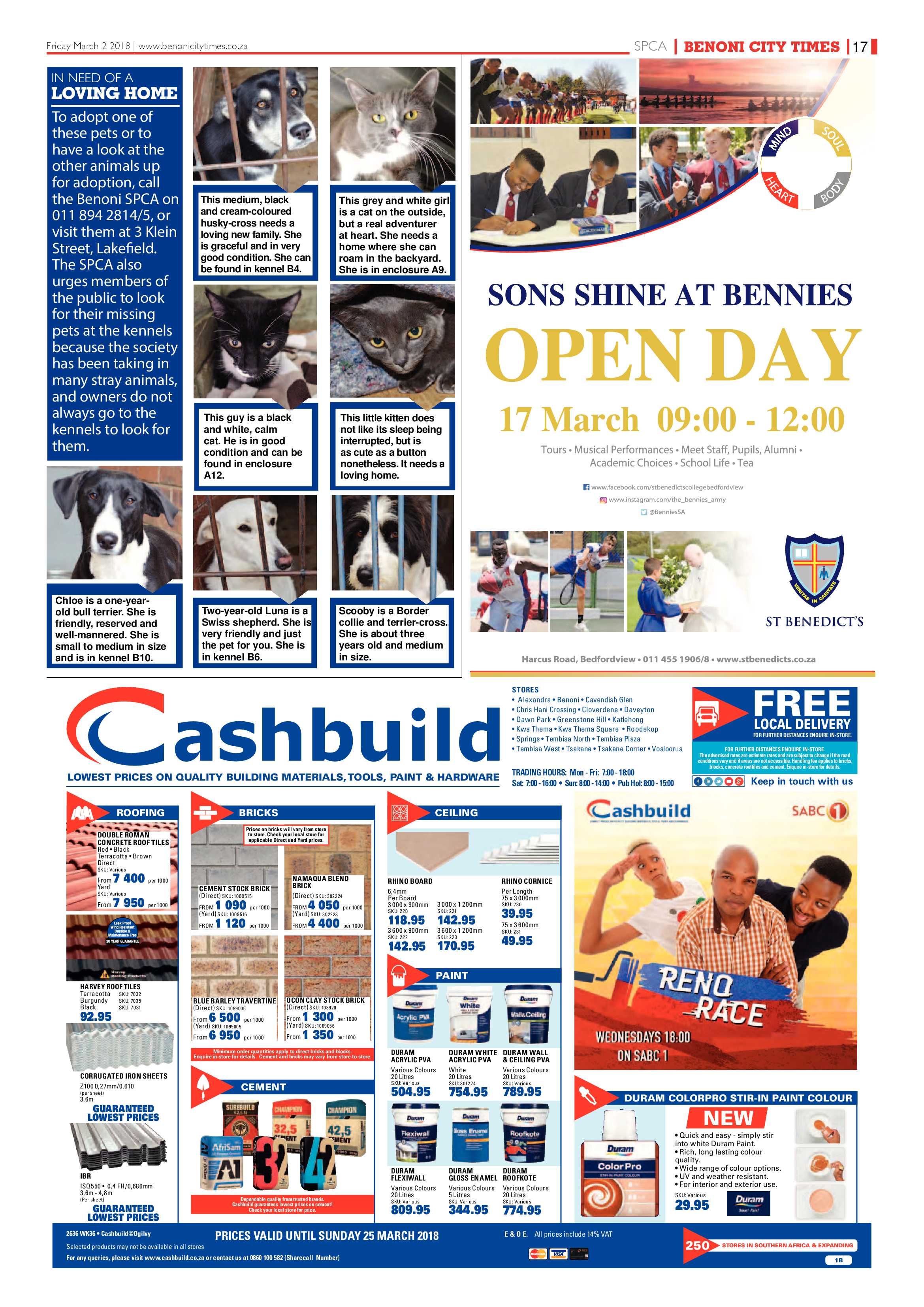 Benoni City Times 01 March 2018 page 17