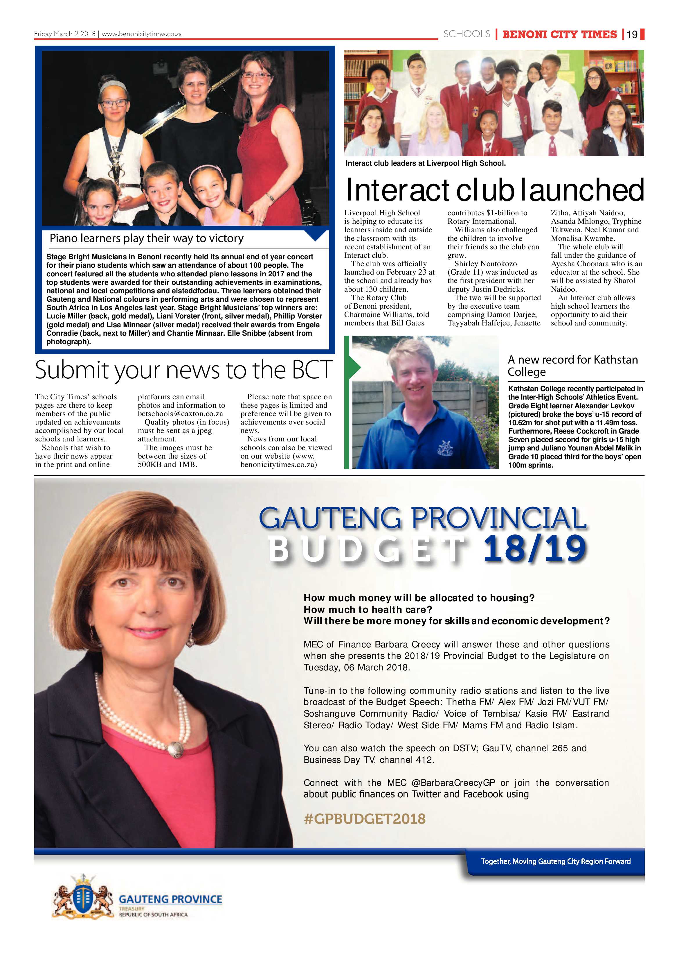 Benoni City Times 01 March 2018 page 19