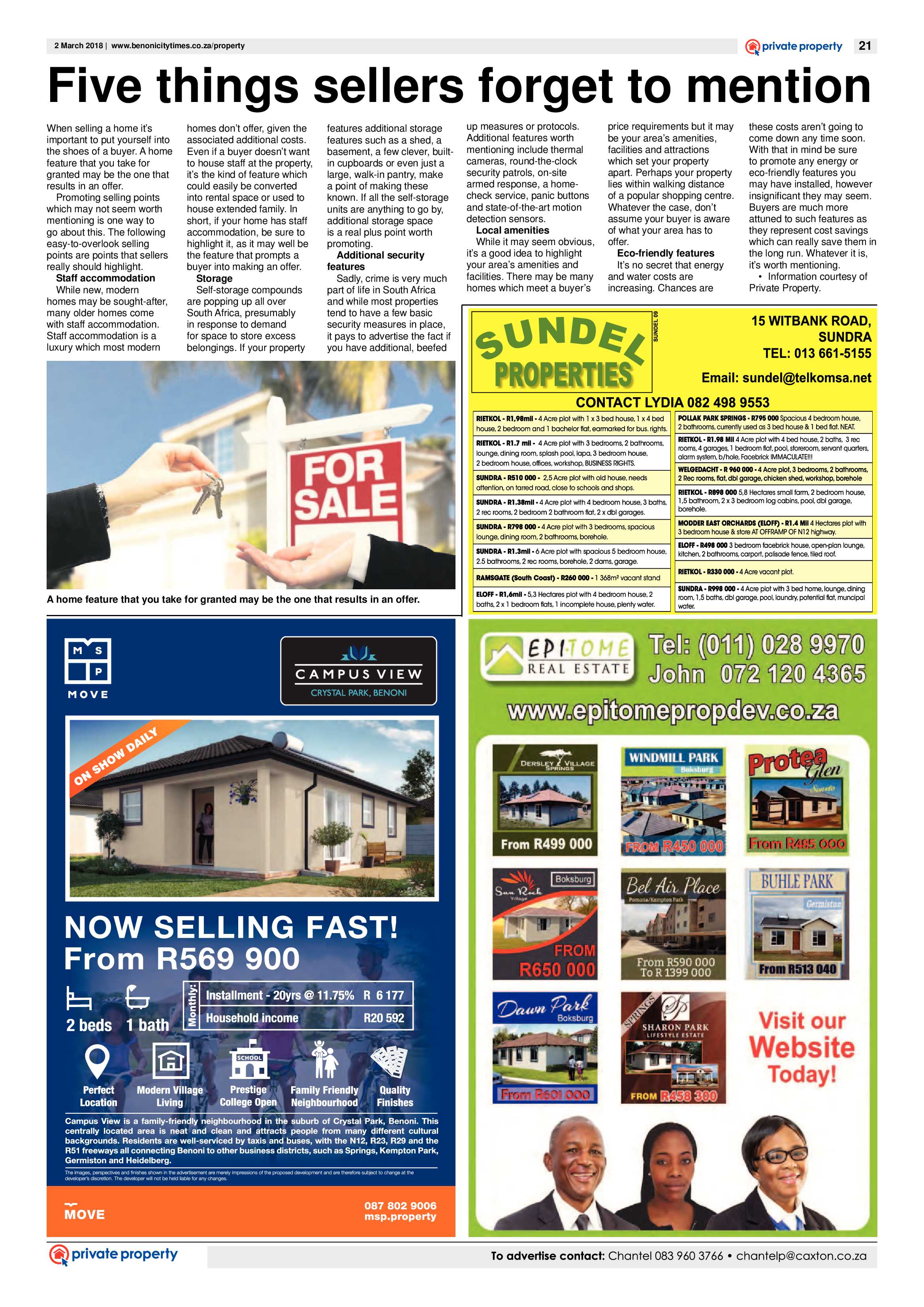 Benoni City Times 01 March 2018 page 21