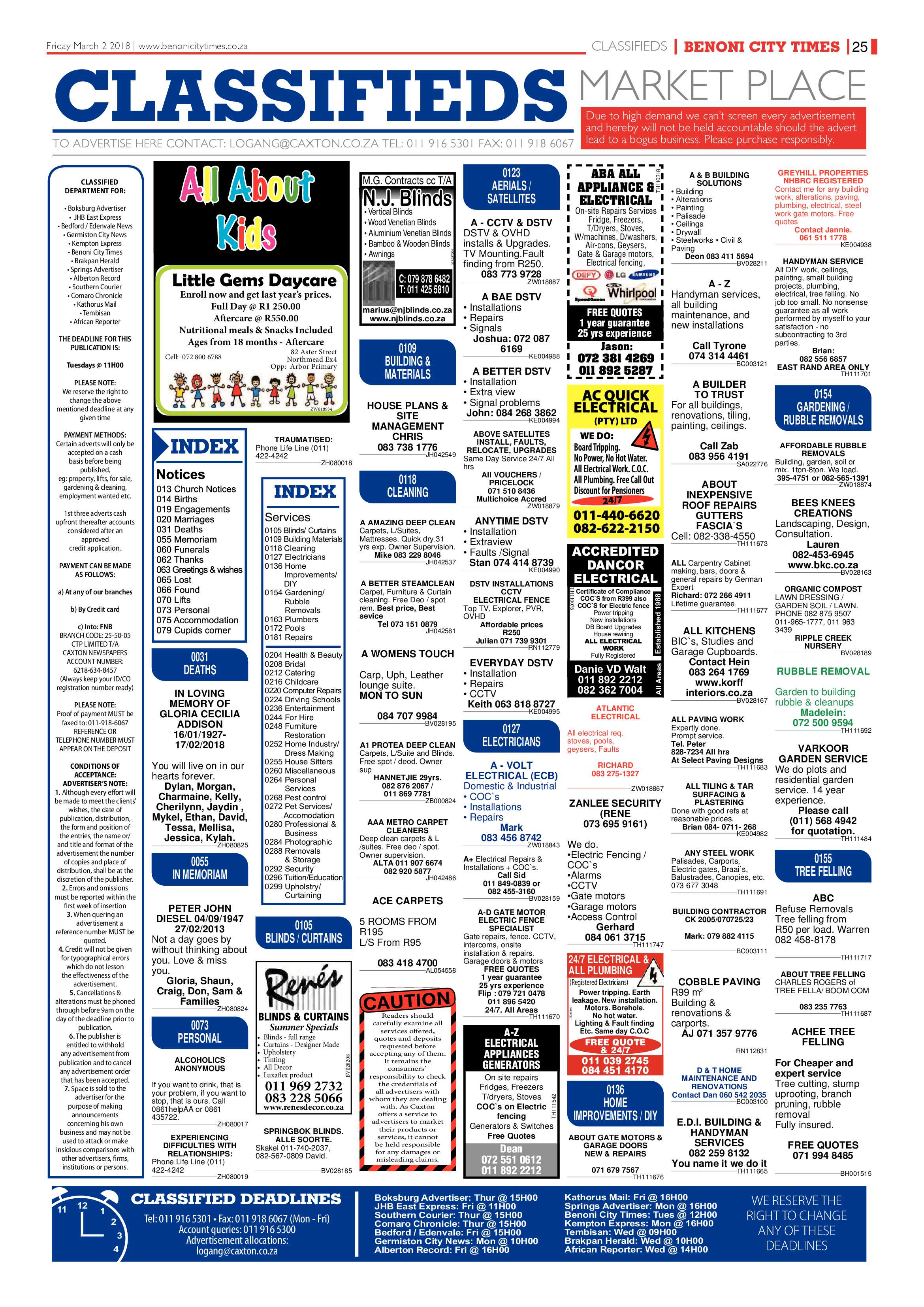 Benoni City Times 01 March 2018 page 25