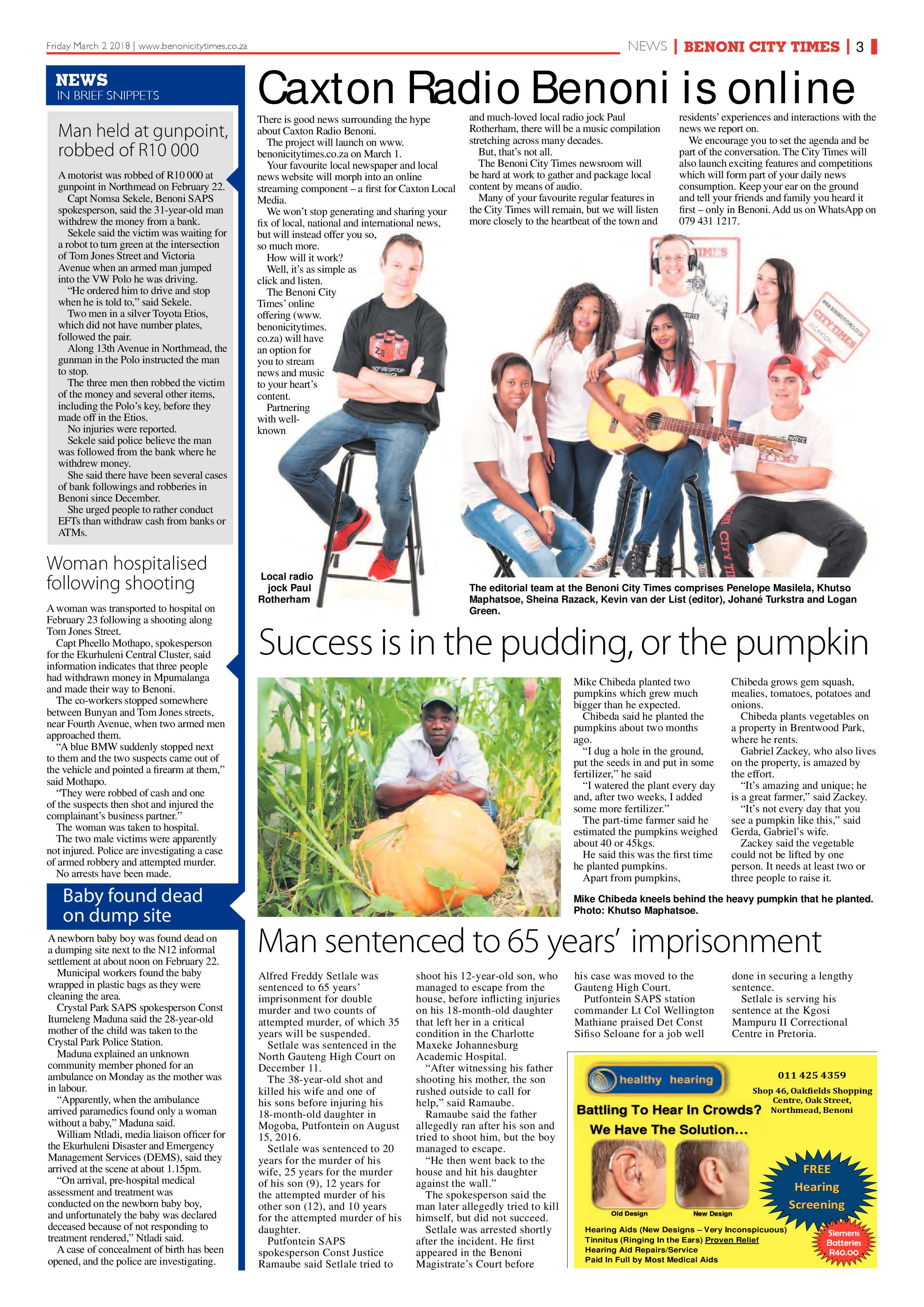 Benoni City Times 01 March 2018 page 3