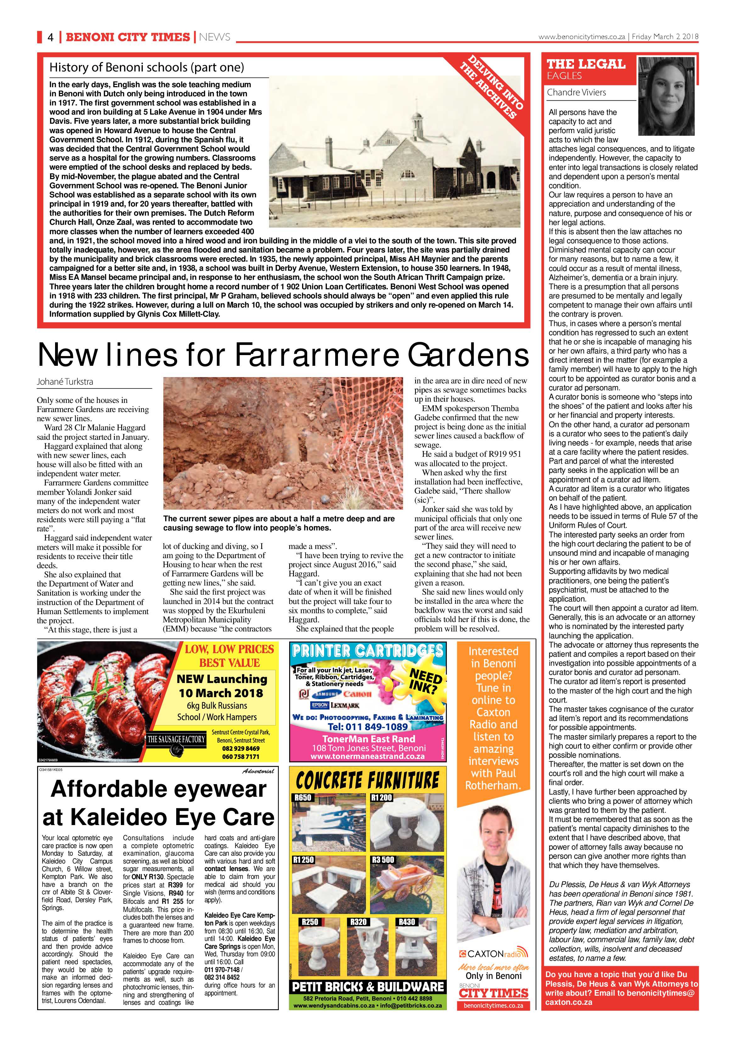 Benoni City Times 01 March 2018 page 4