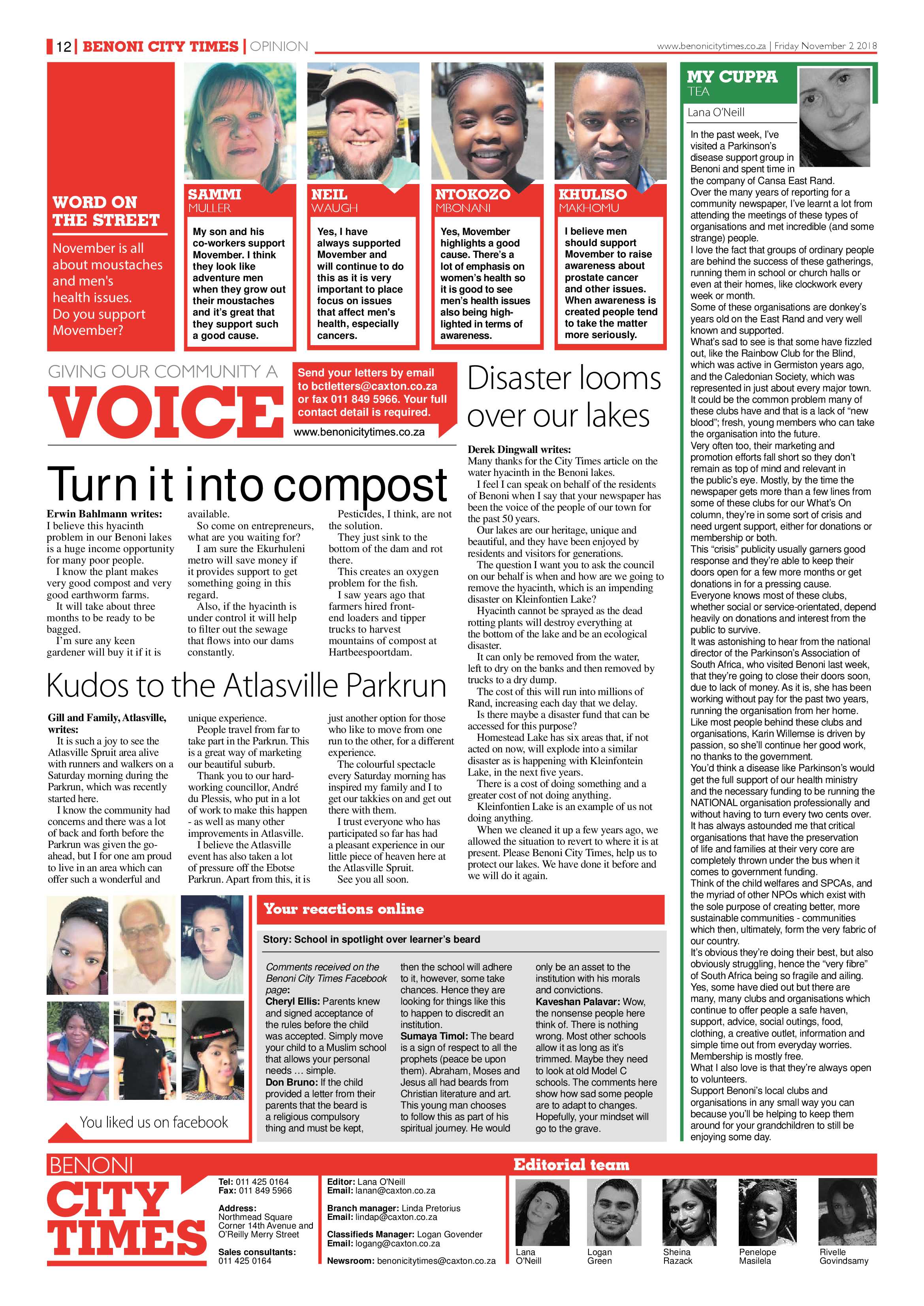 Benoni City Times 01 November 2018 page 12