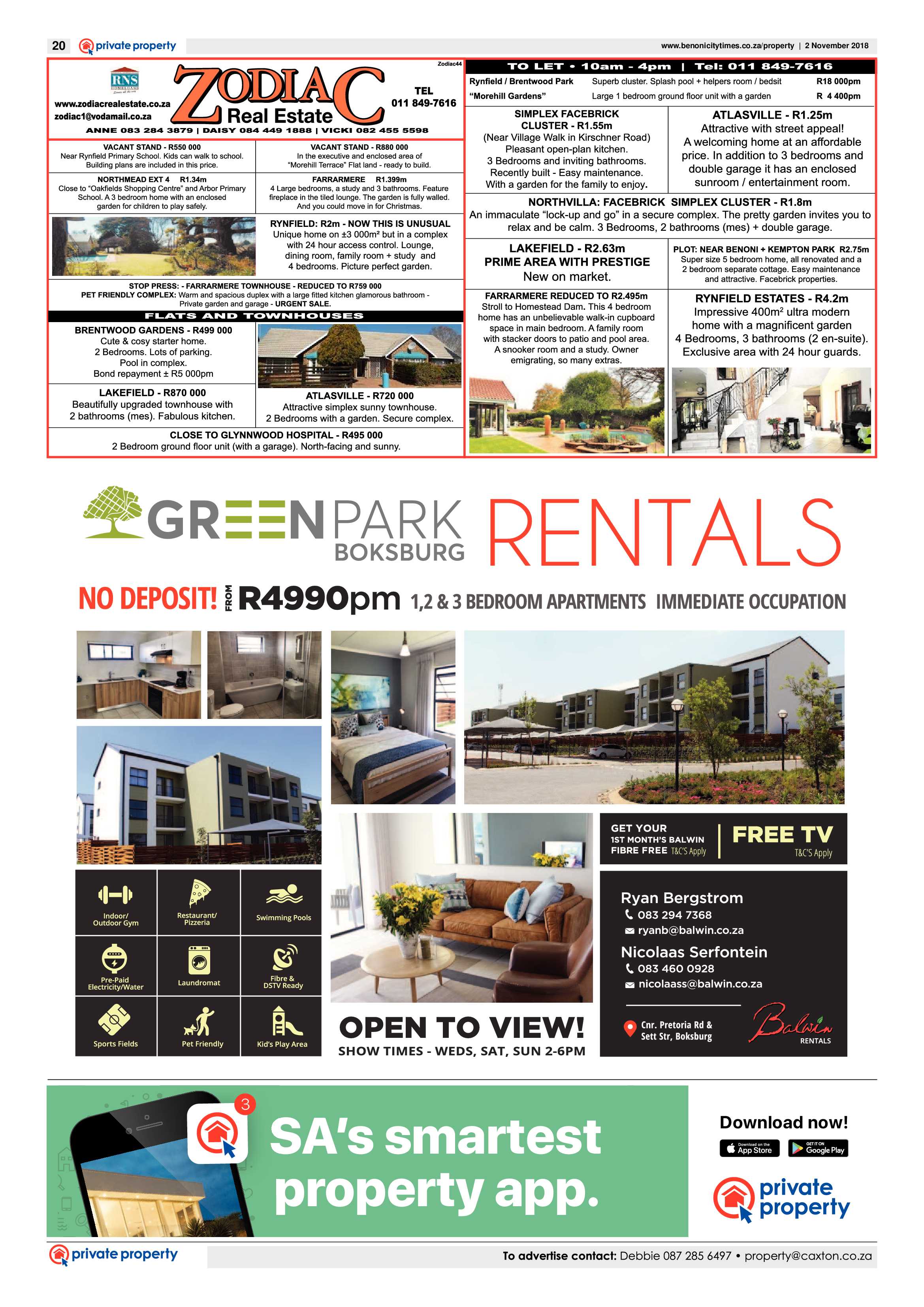 Benoni City Times 01 November 2018 page 20