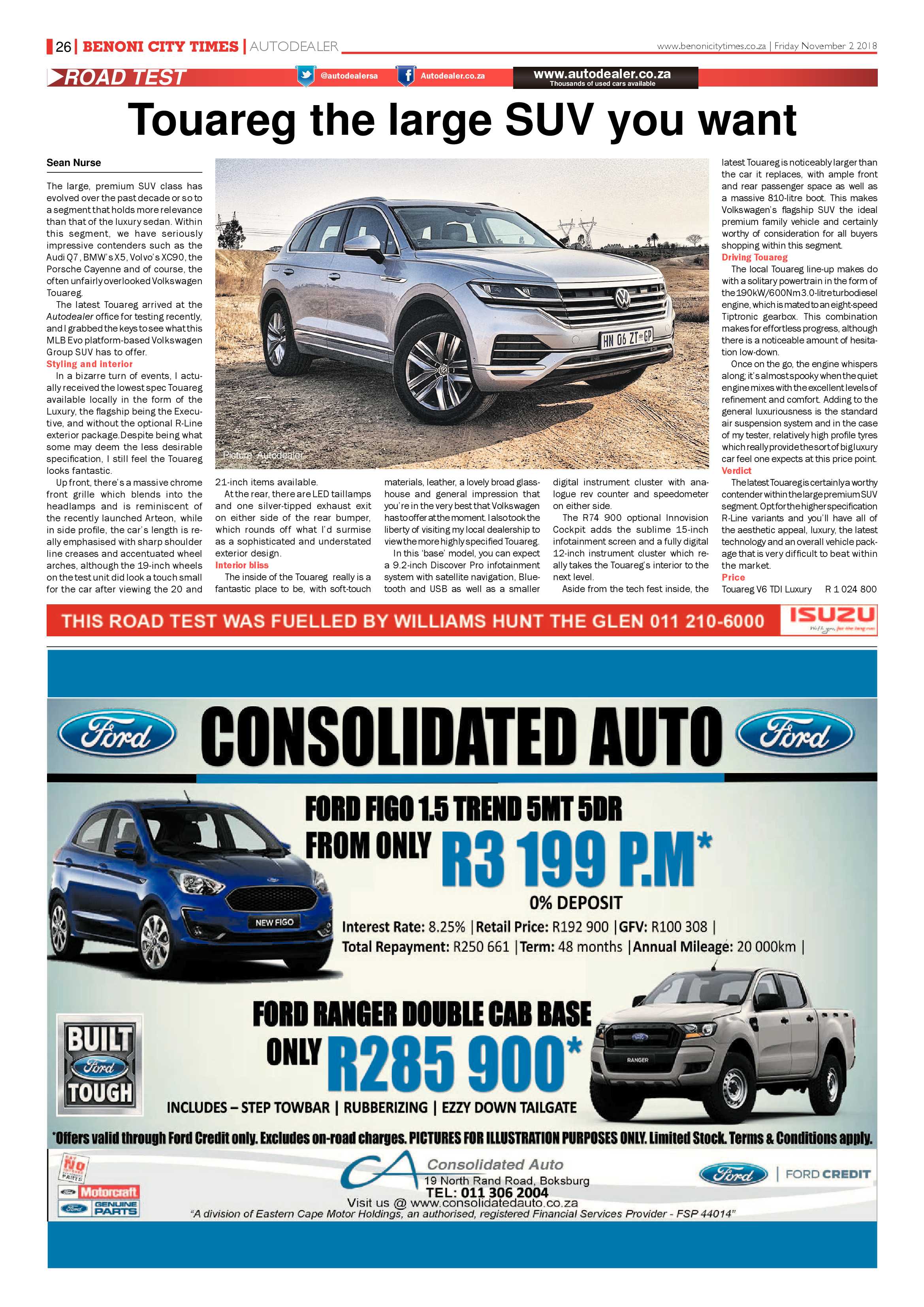 Benoni City Times 01 November 2018 page 26