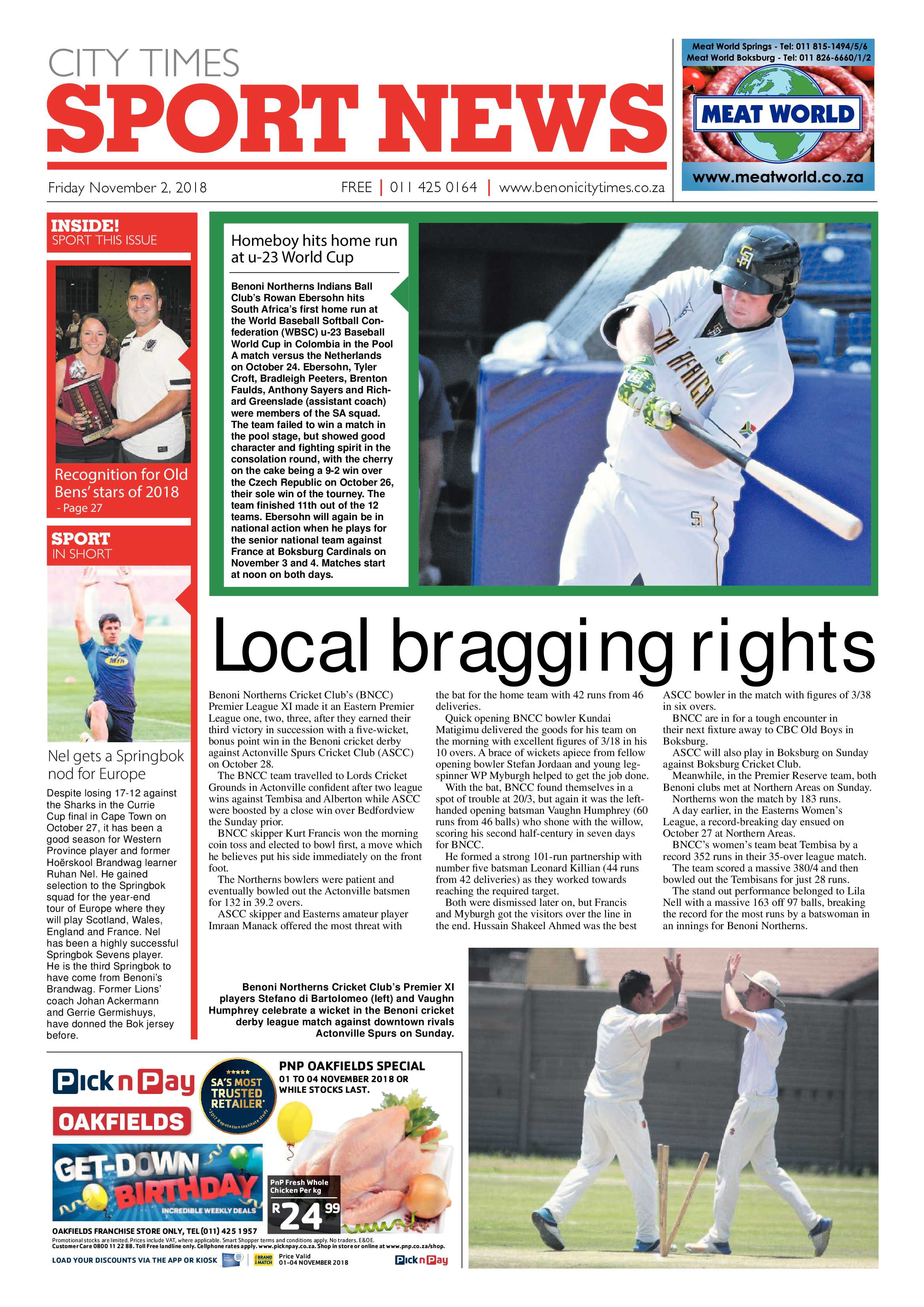 Benoni City Times 01 November 2018 page 28