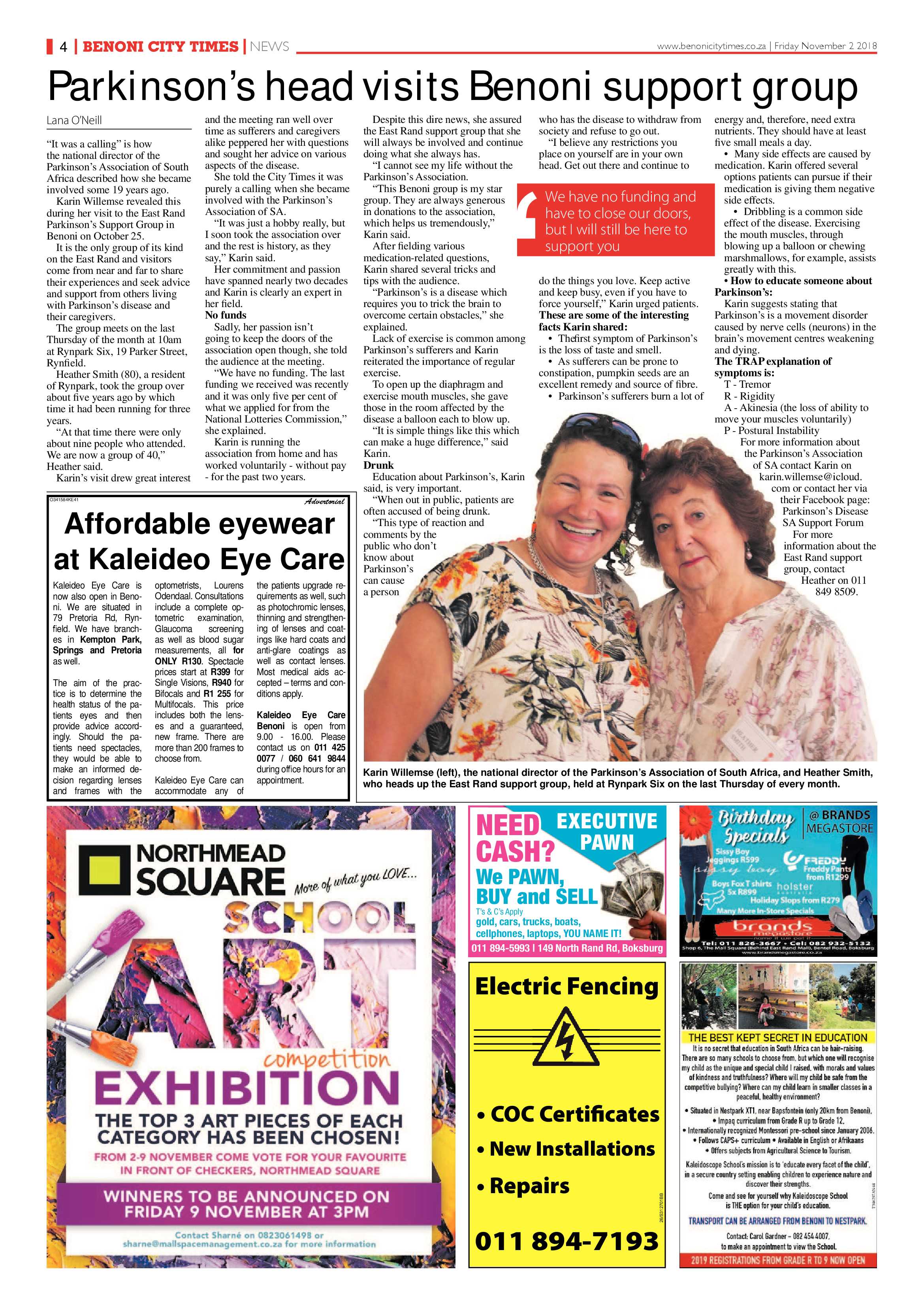 Benoni City Times 01 November 2018 page 4