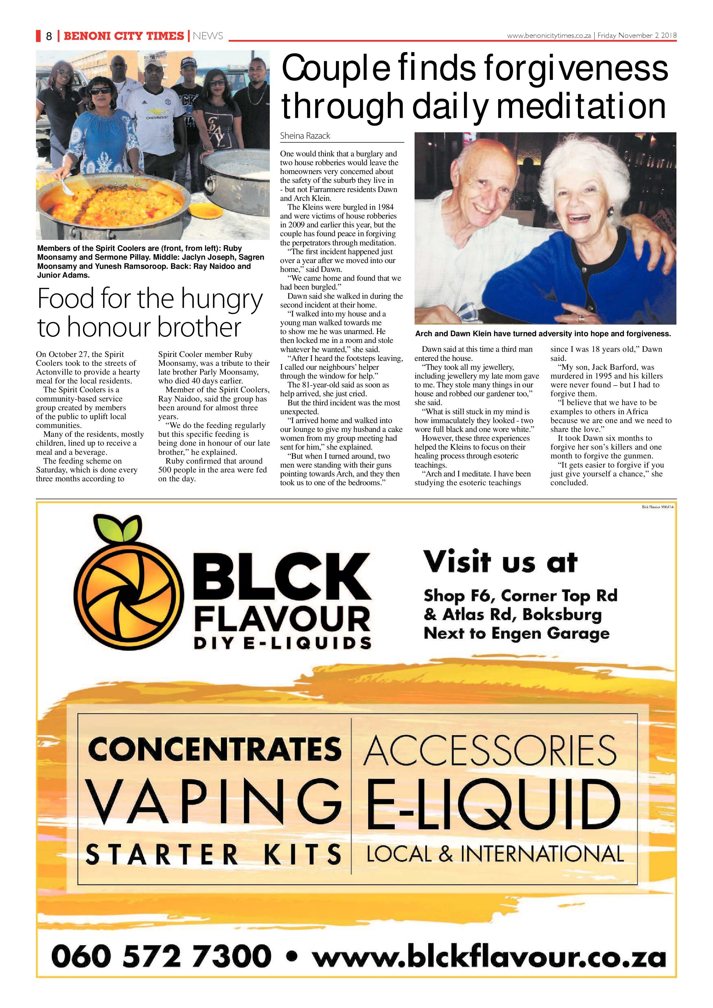 Benoni City Times 01 November 2018 page 8