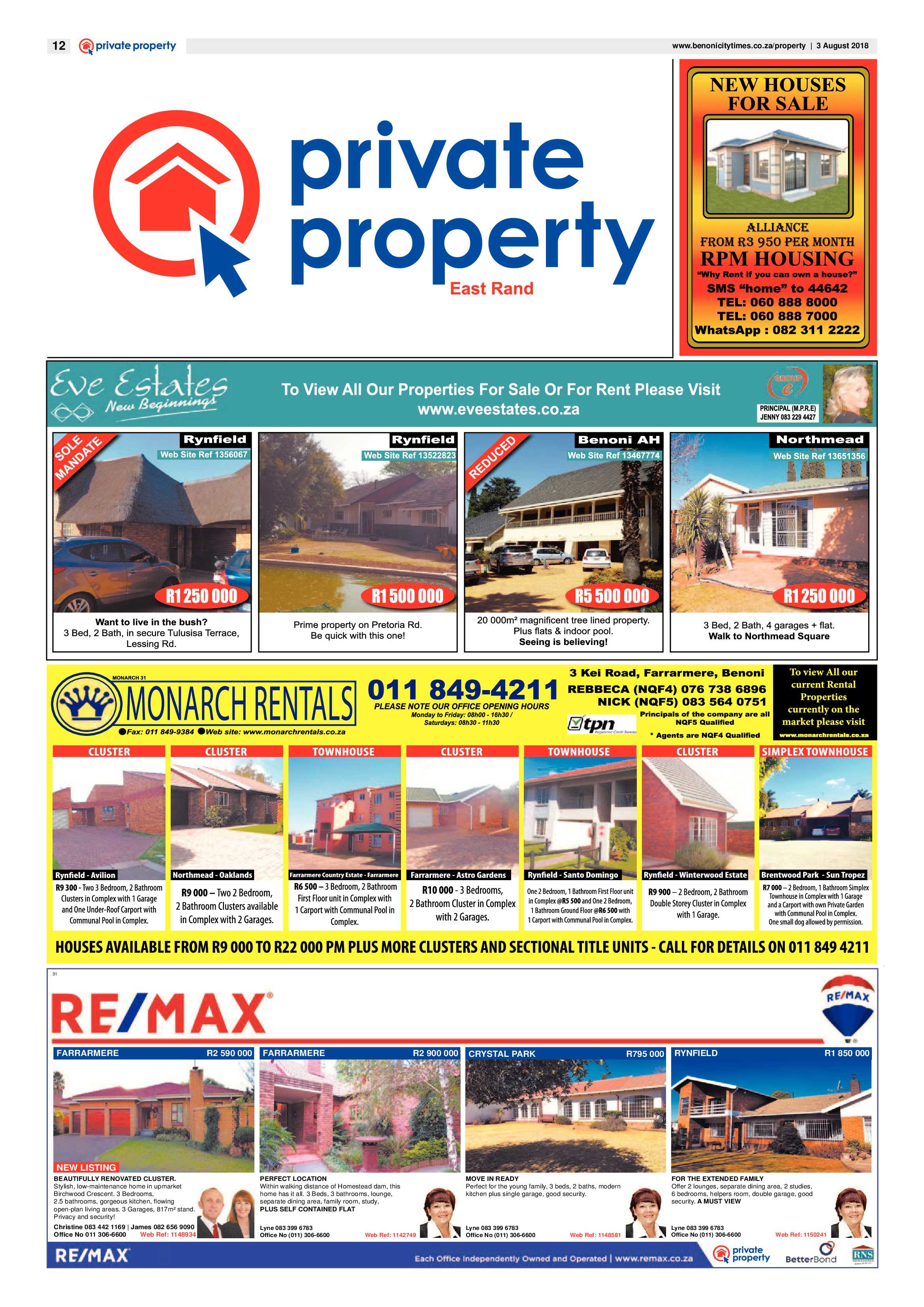 Benoni City Times 02 August 2018 page 12
