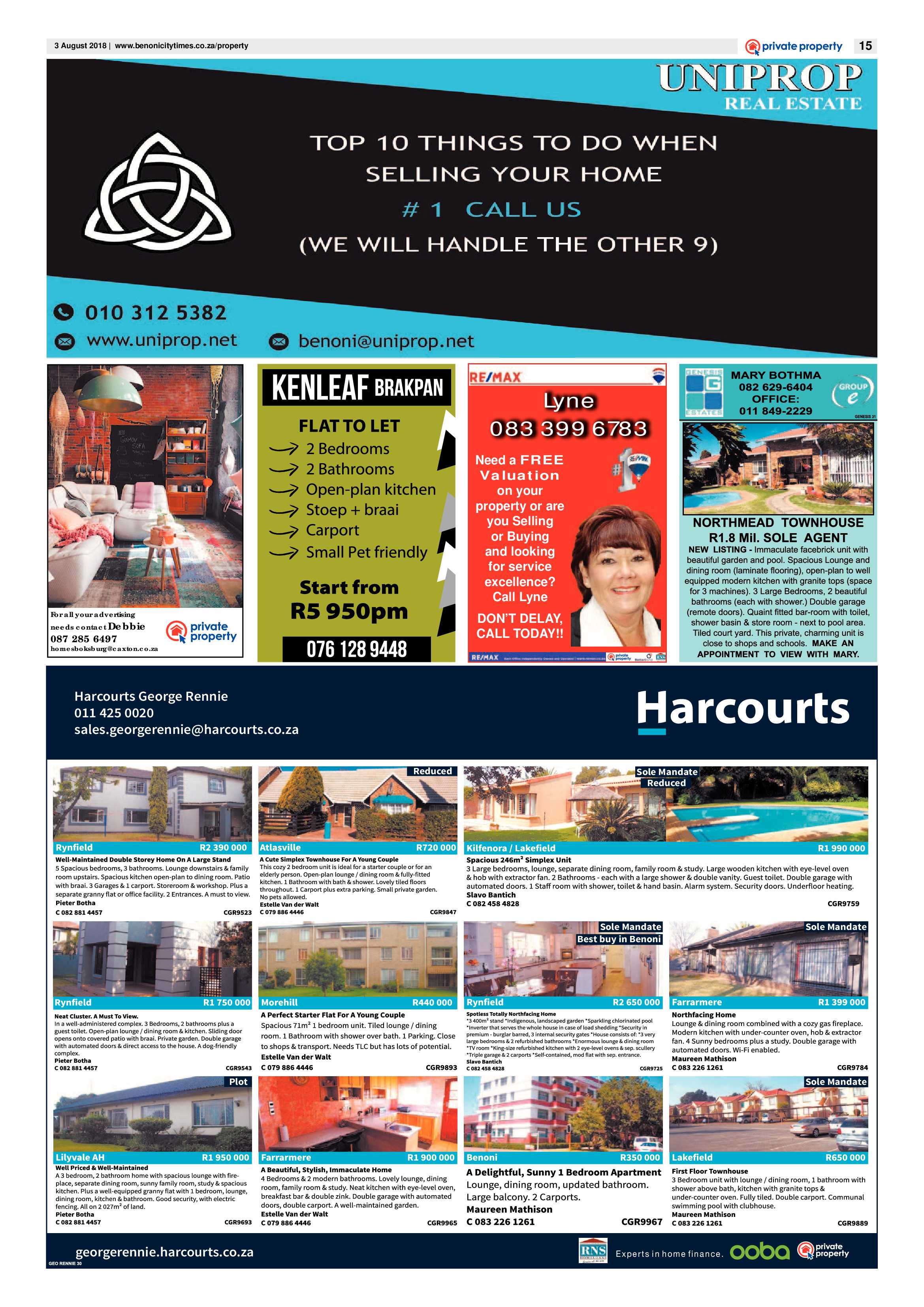 Benoni City Times 02 August 2018 page 15