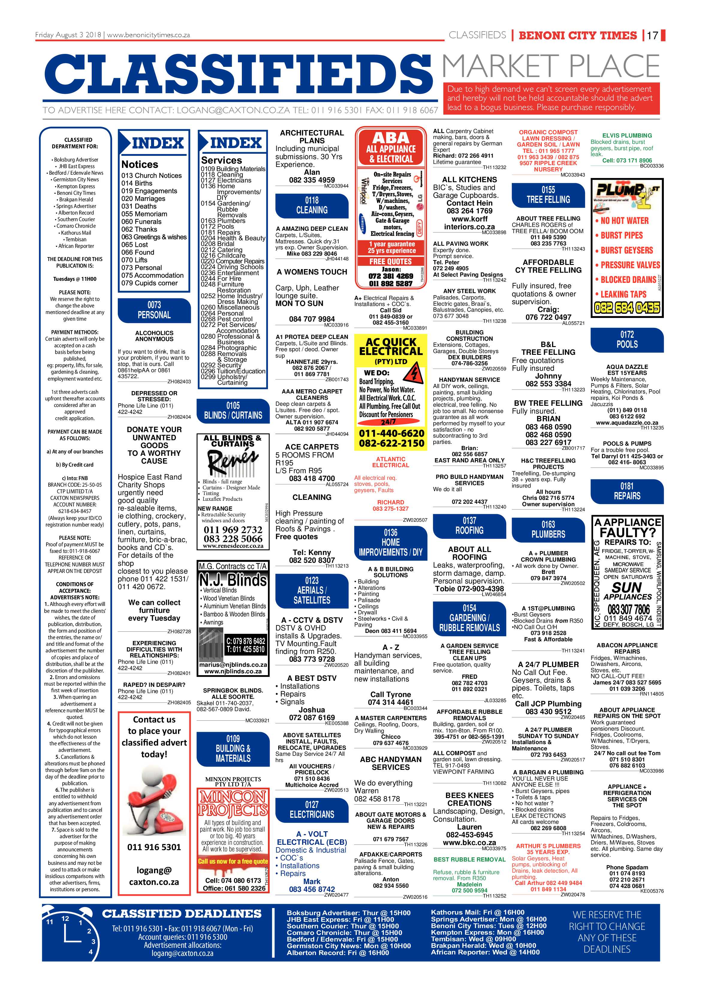 Benoni City Times 02 August 2018 page 17