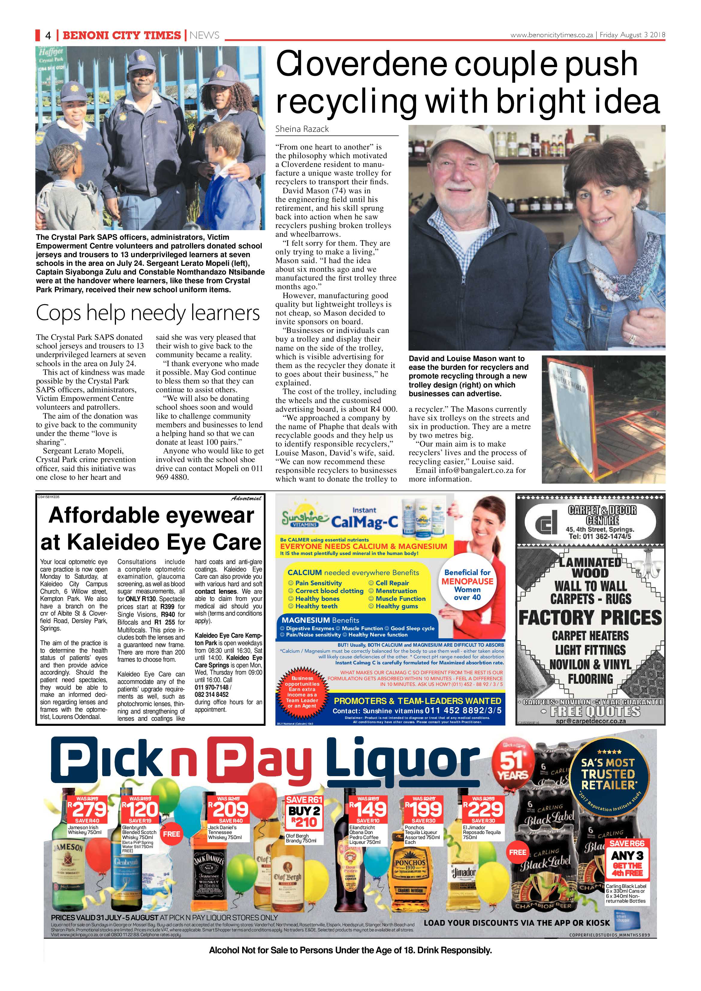 Benoni City Times 02 August 2018 page 4