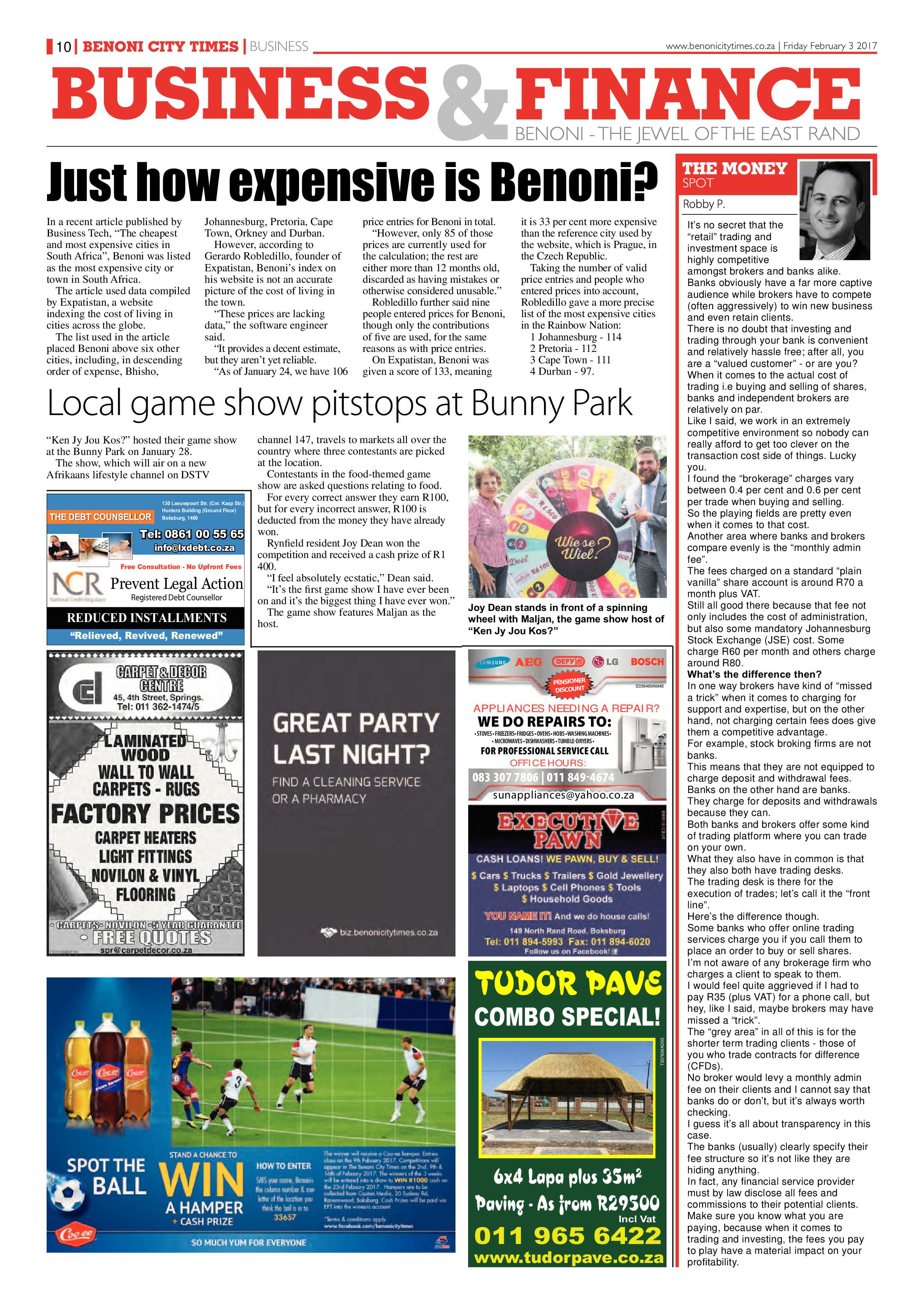 Benoni City Times 02 February 2017 page 10