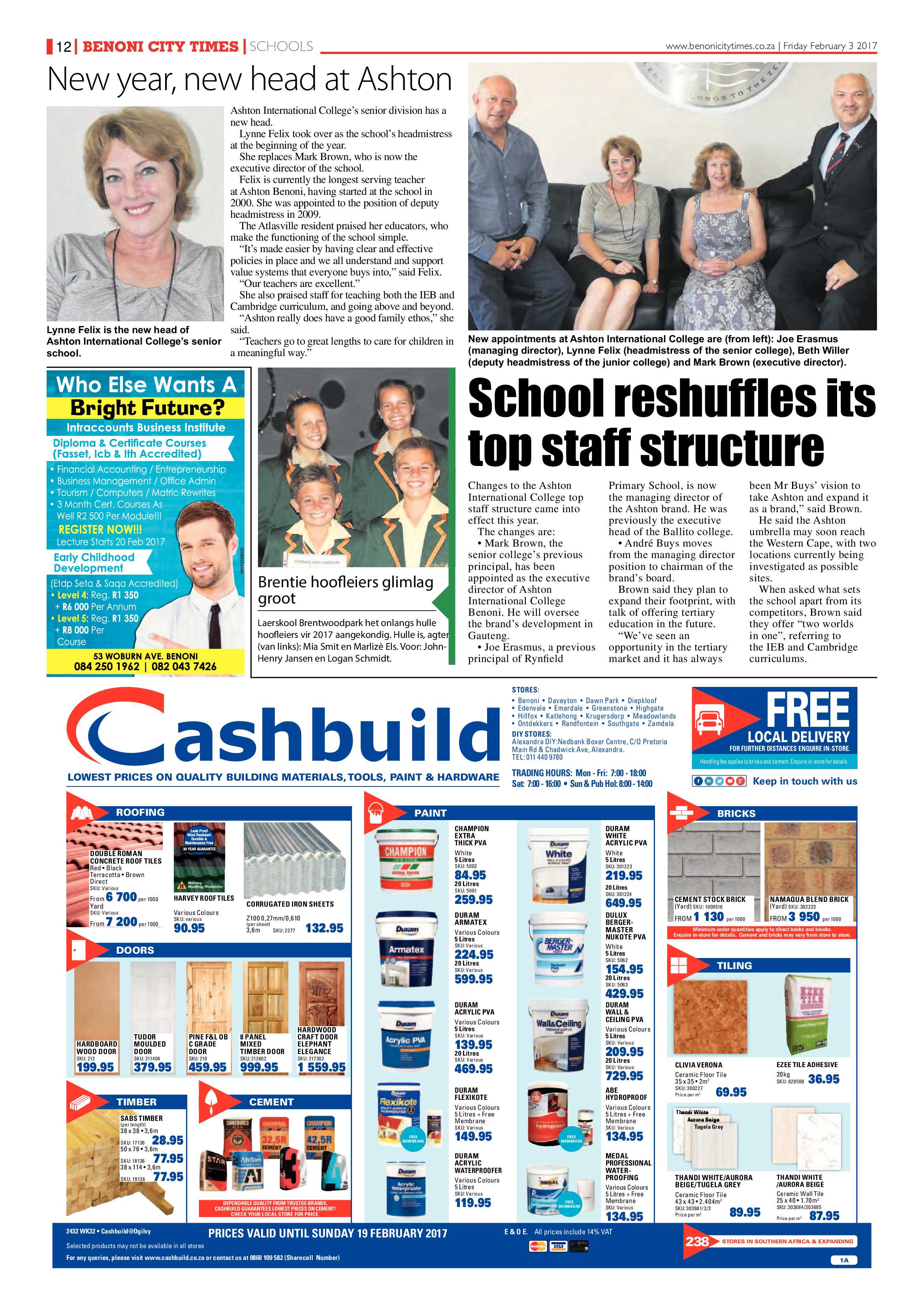 Benoni City Times 02 February 2017 page 12