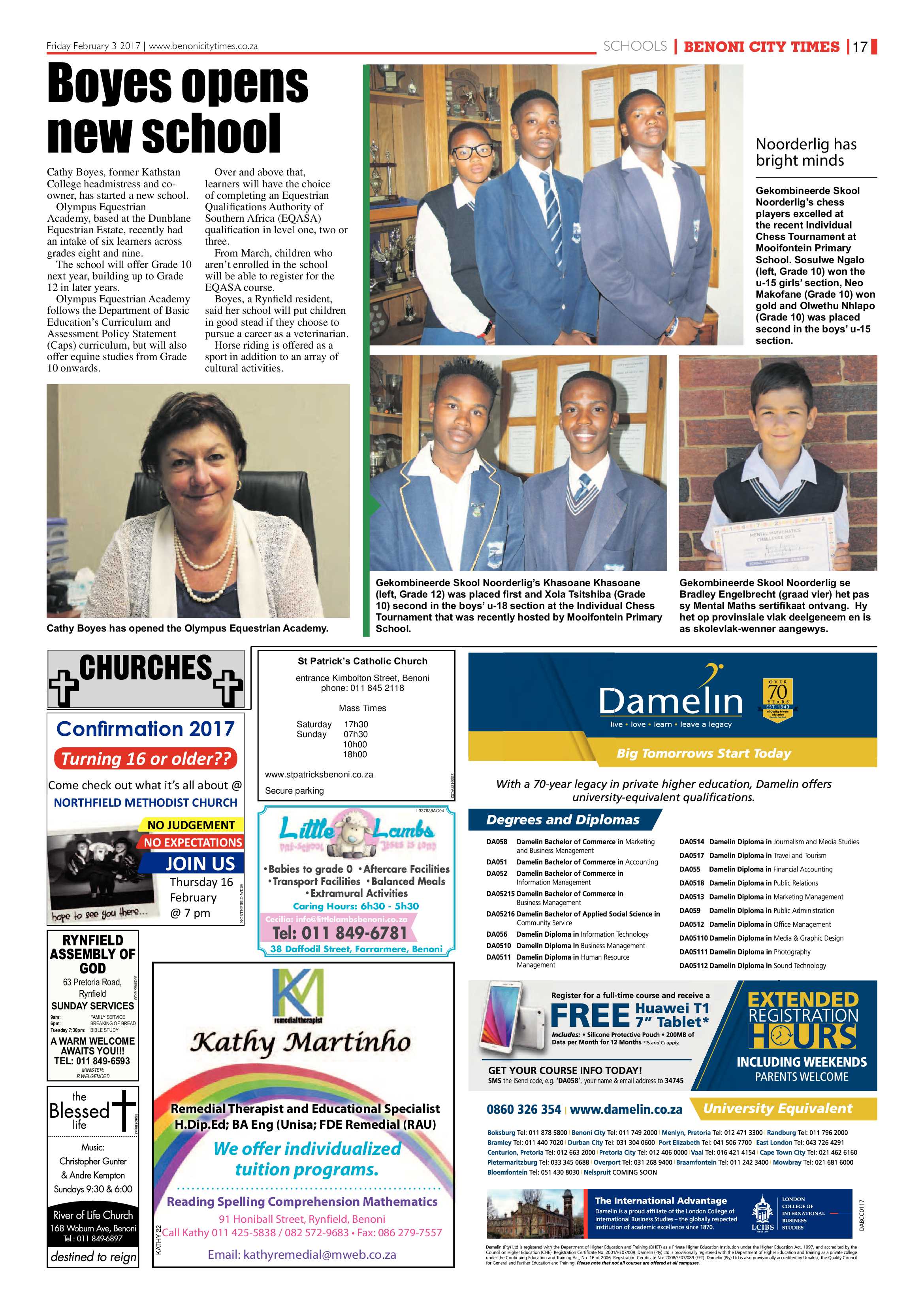 Benoni City Times 02 February 2017 page 17