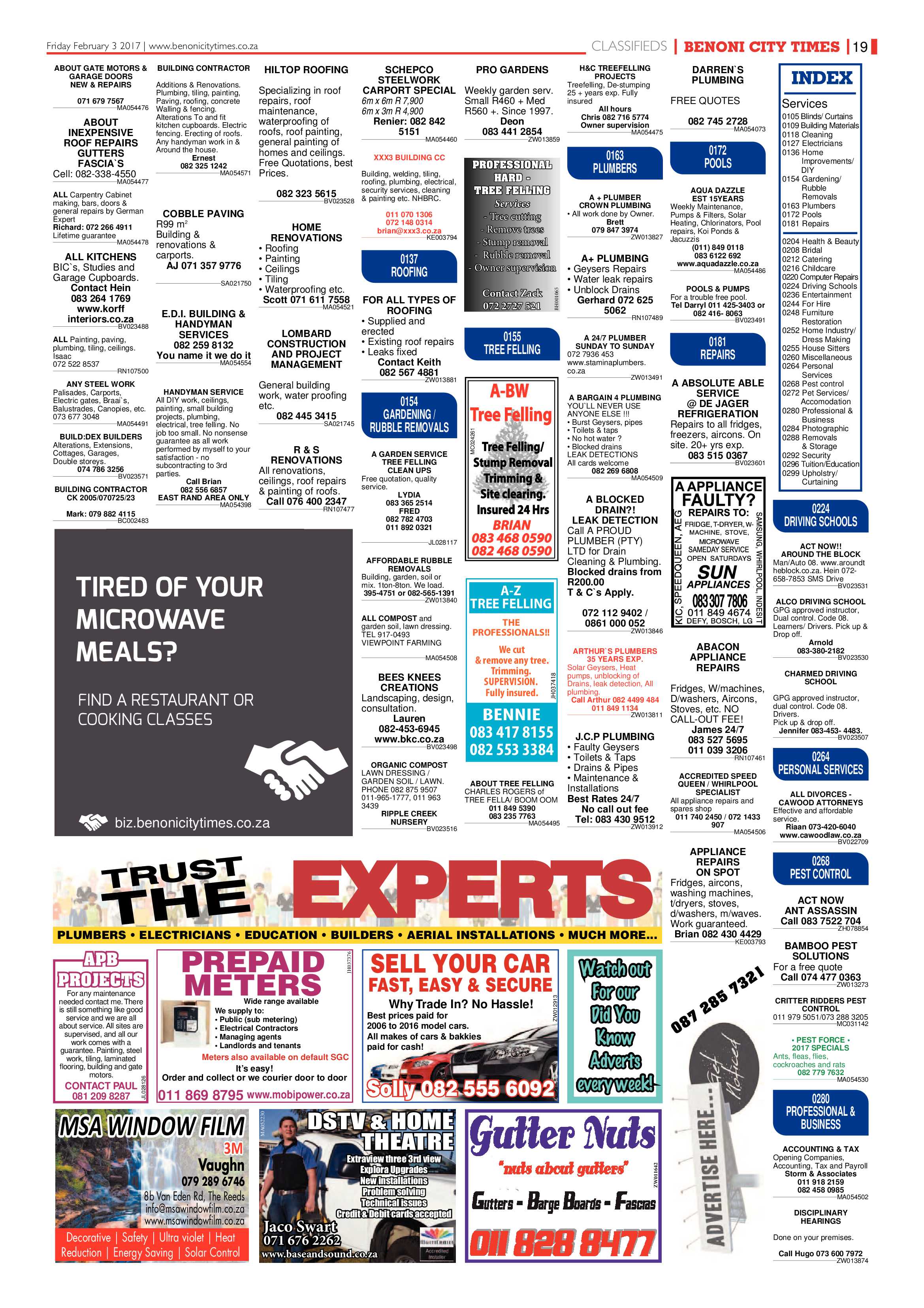 Benoni City Times 02 February 2017 page 19
