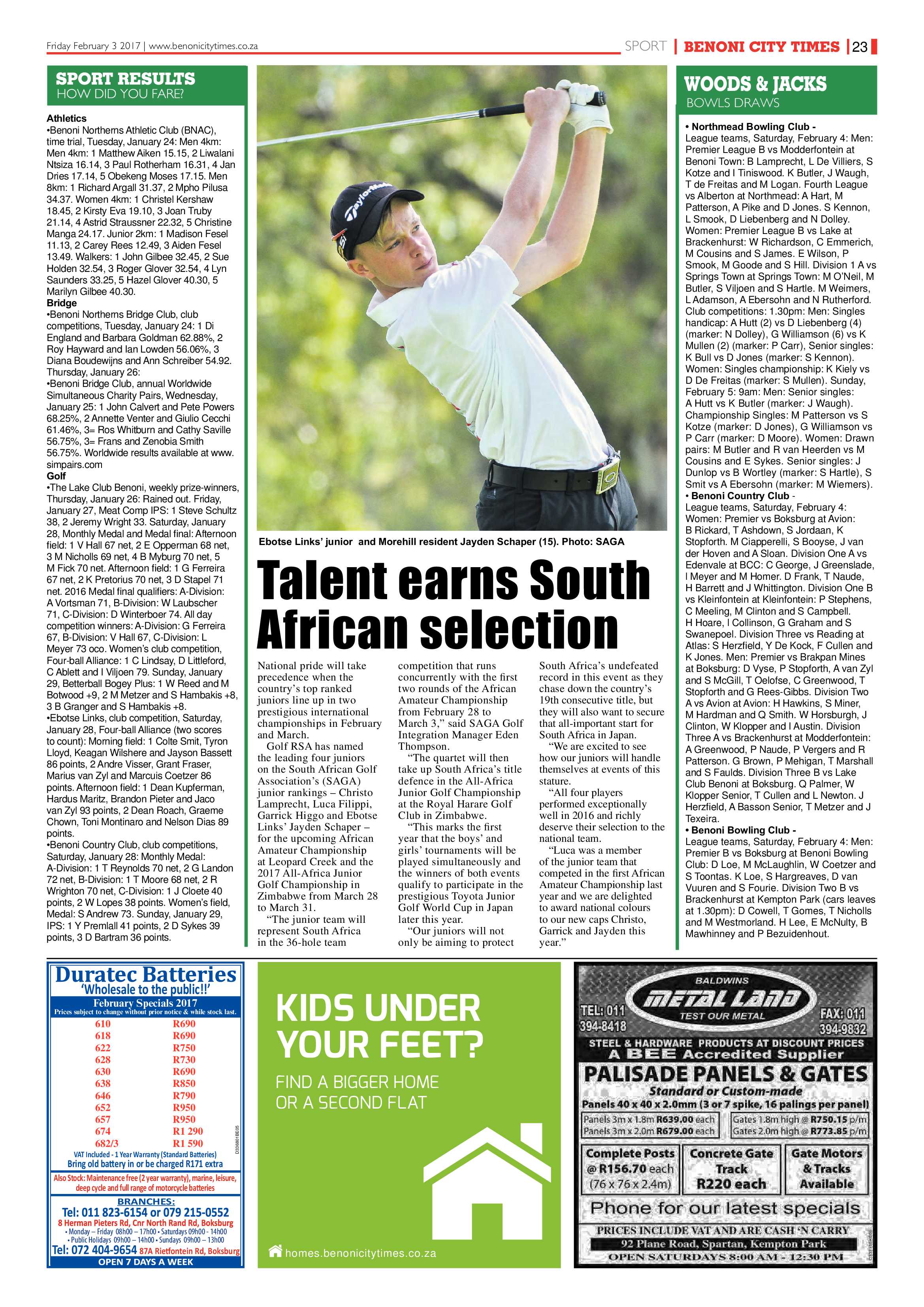 Benoni City Times 02 February 2017 page 23
