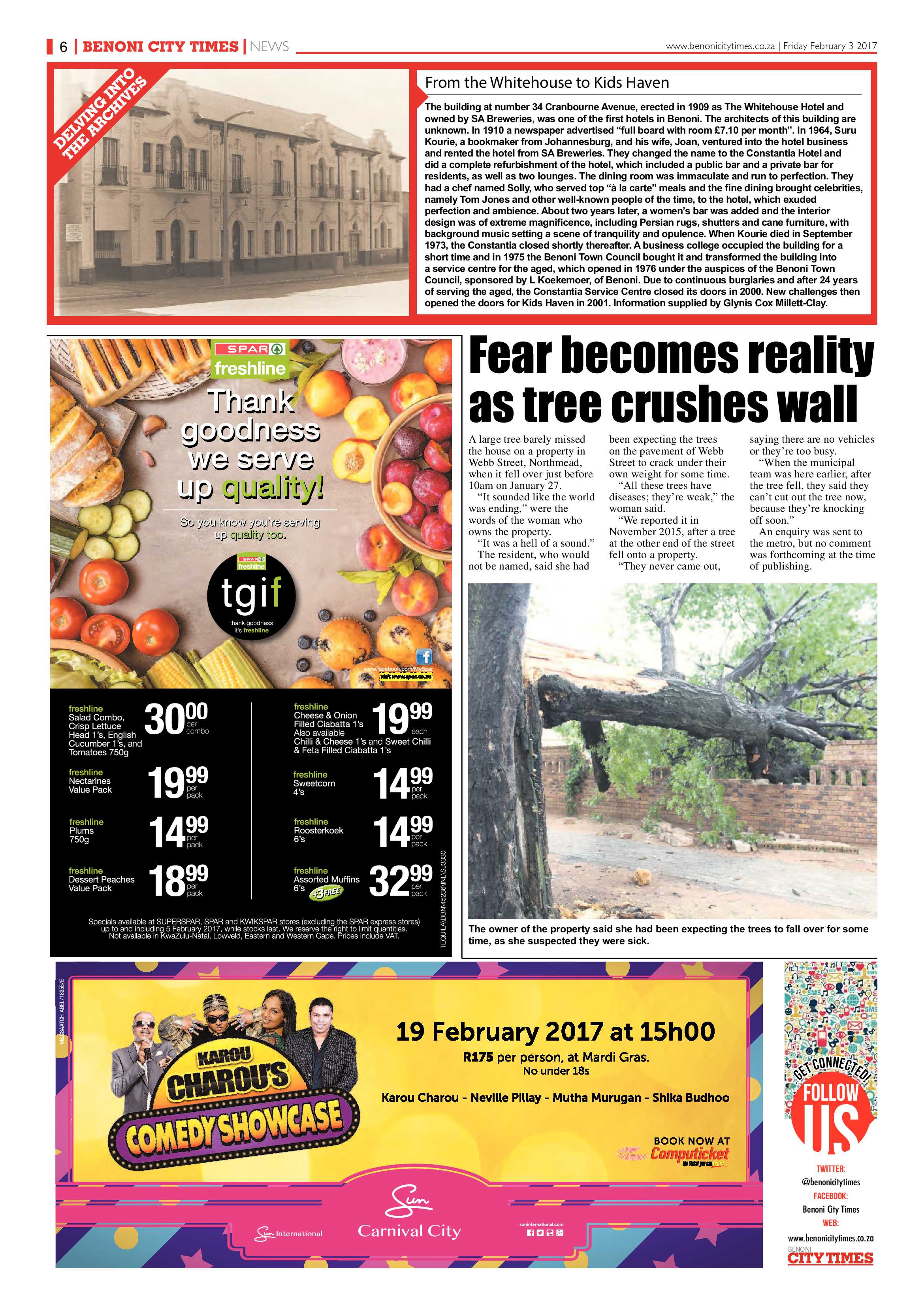Benoni City Times 02 February 2017 page 6
