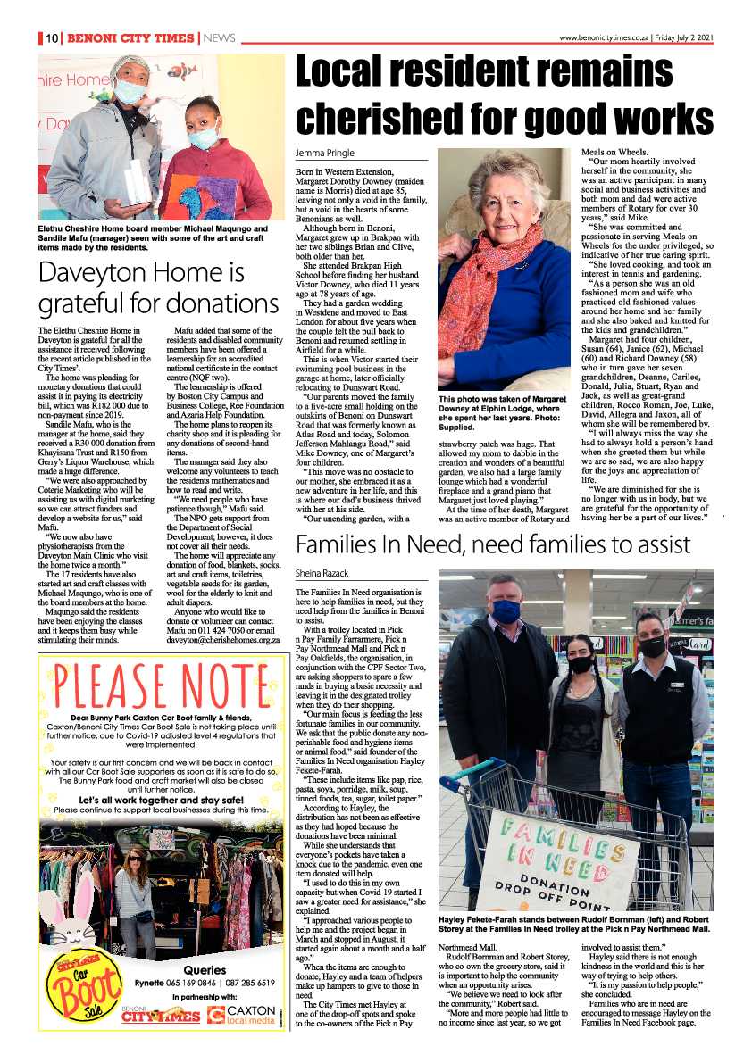 Benoni City Times 02 July 2021 page 10