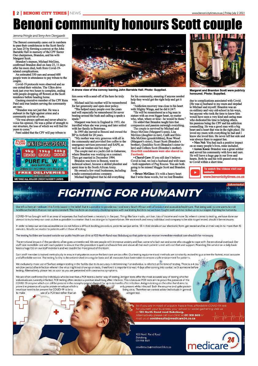 Benoni City Times 02 July 2021 page 2