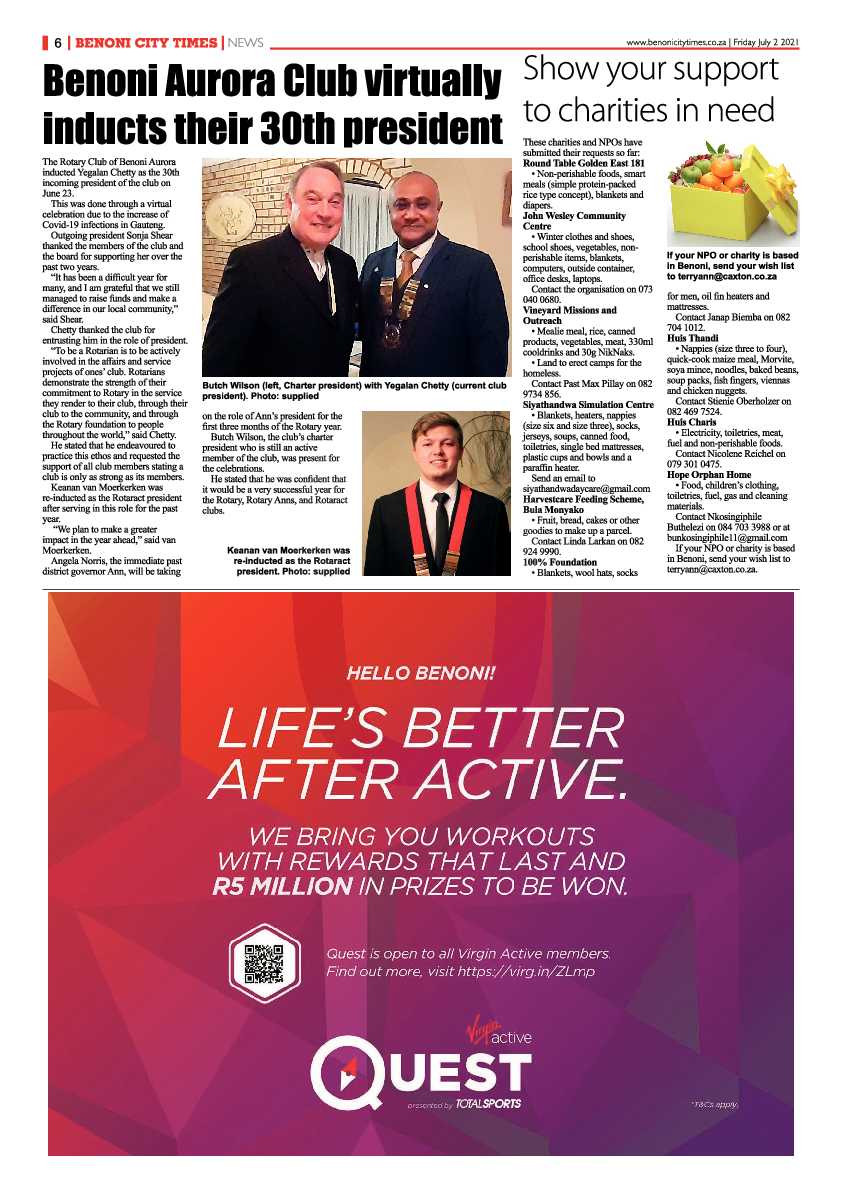Benoni City Times 02 July 2021 page 6