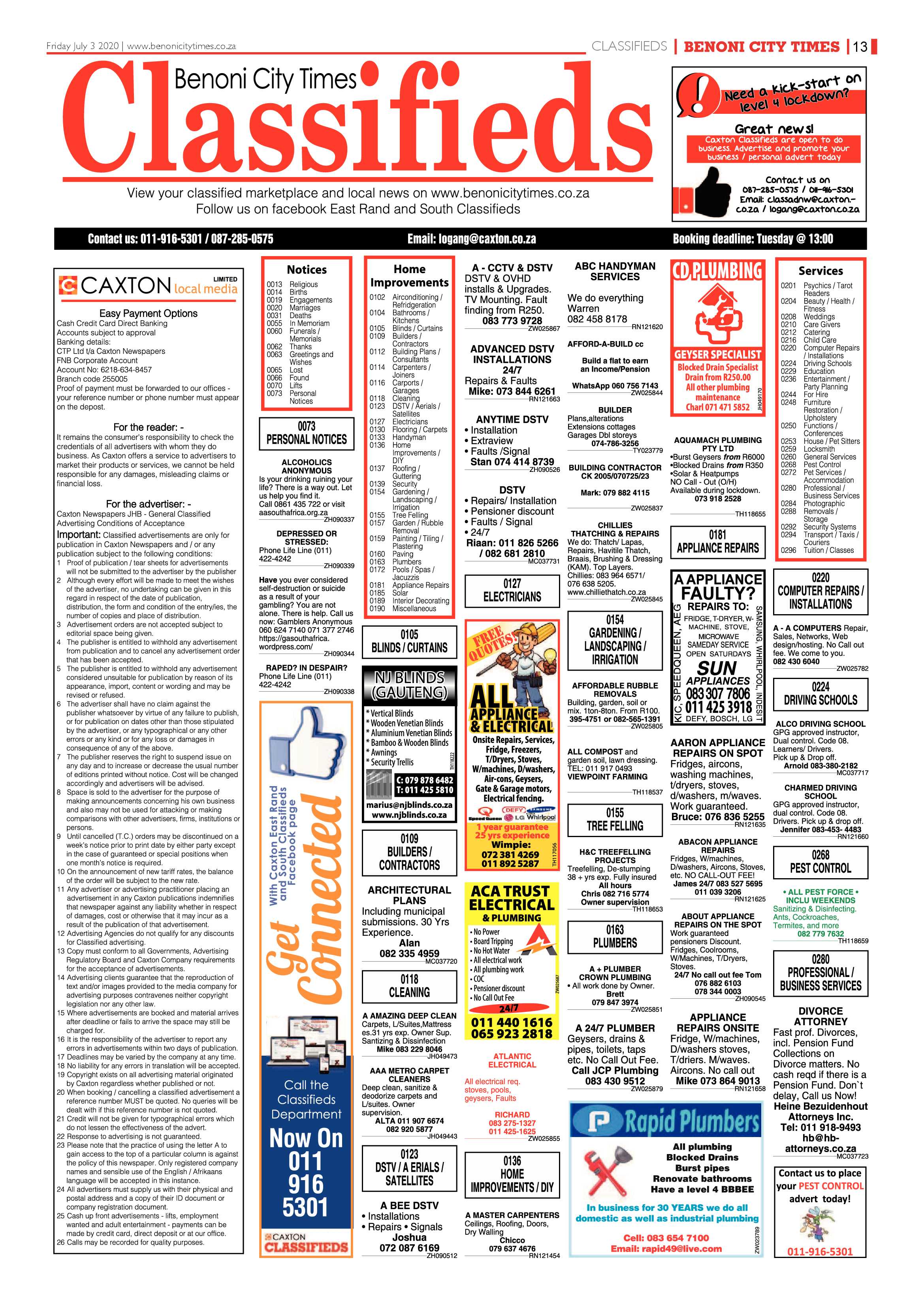 Benoni City Times 02 June 2020 page 13