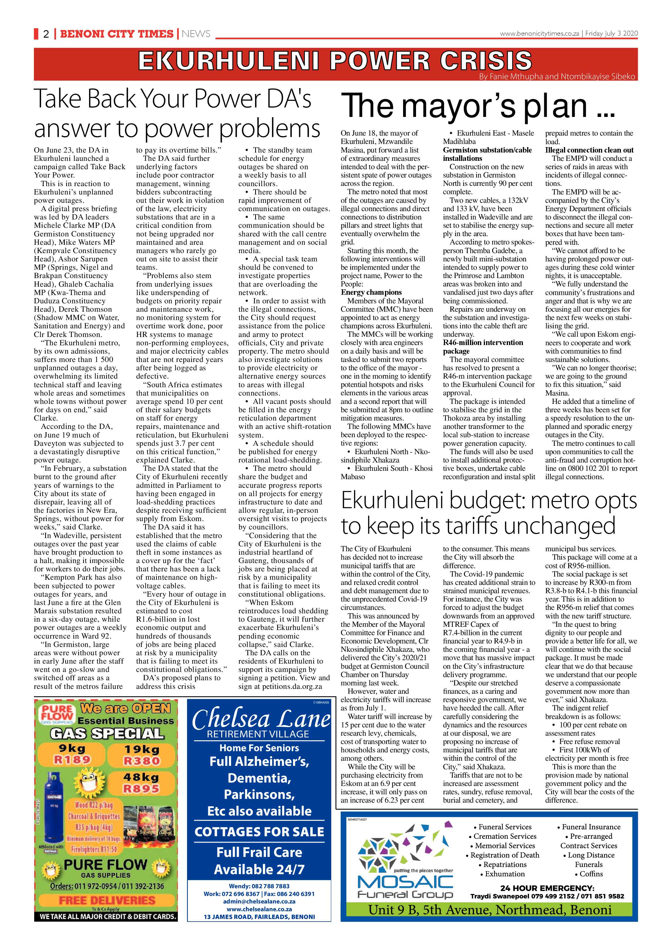 Benoni City Times 02 June 2020 page 2