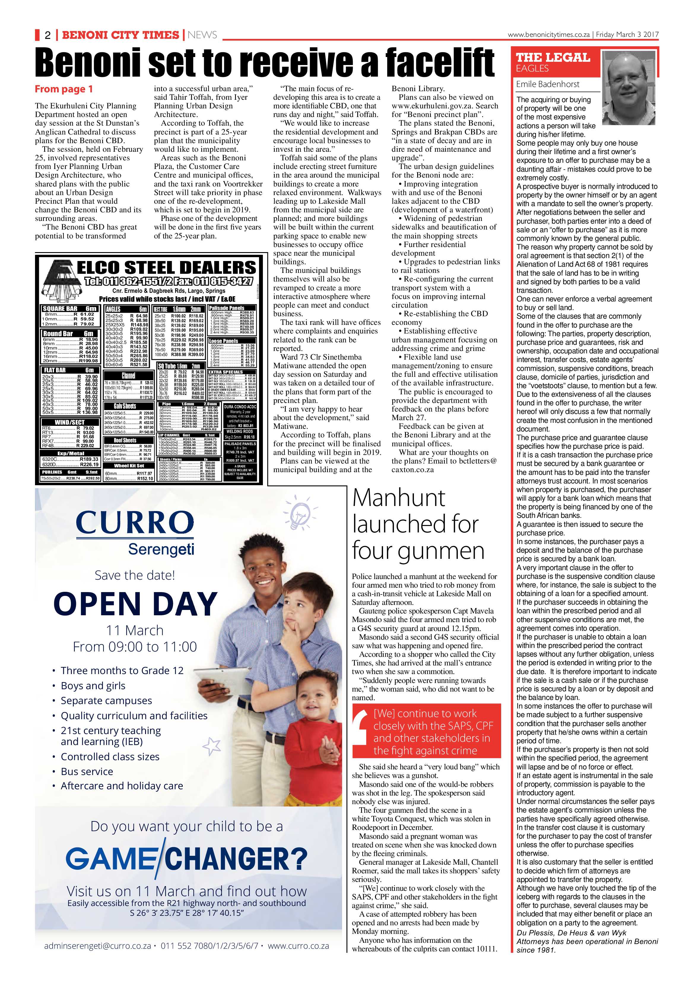 Benoni City Times 02 March 2017 page 2